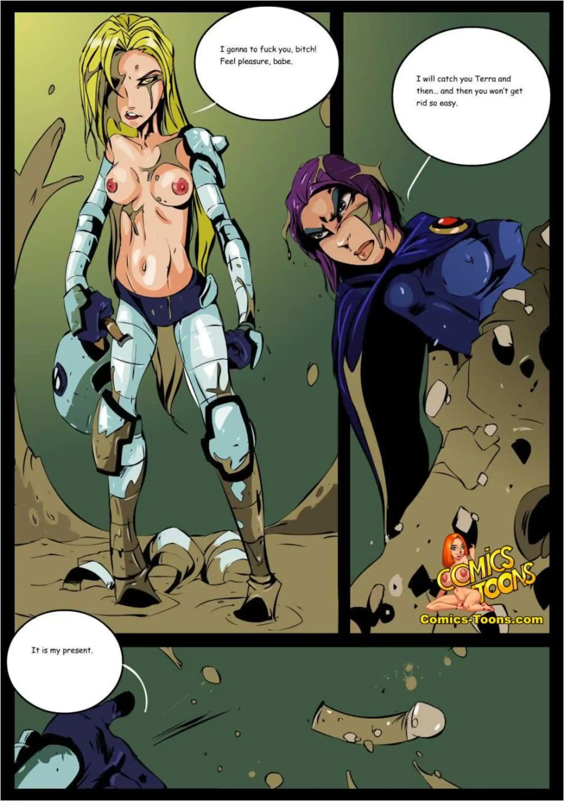 Teen Titans Comics Terra & Raven (Teen Titans) - page 12
