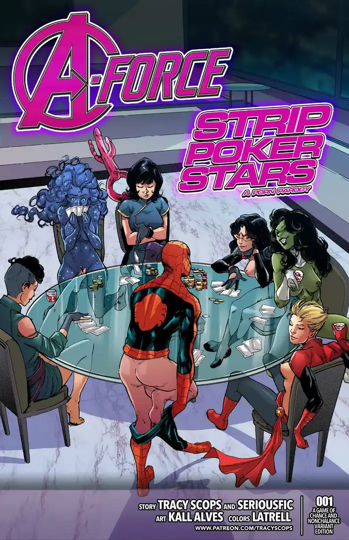 A-Force Strip Poker Stars Porn Comics