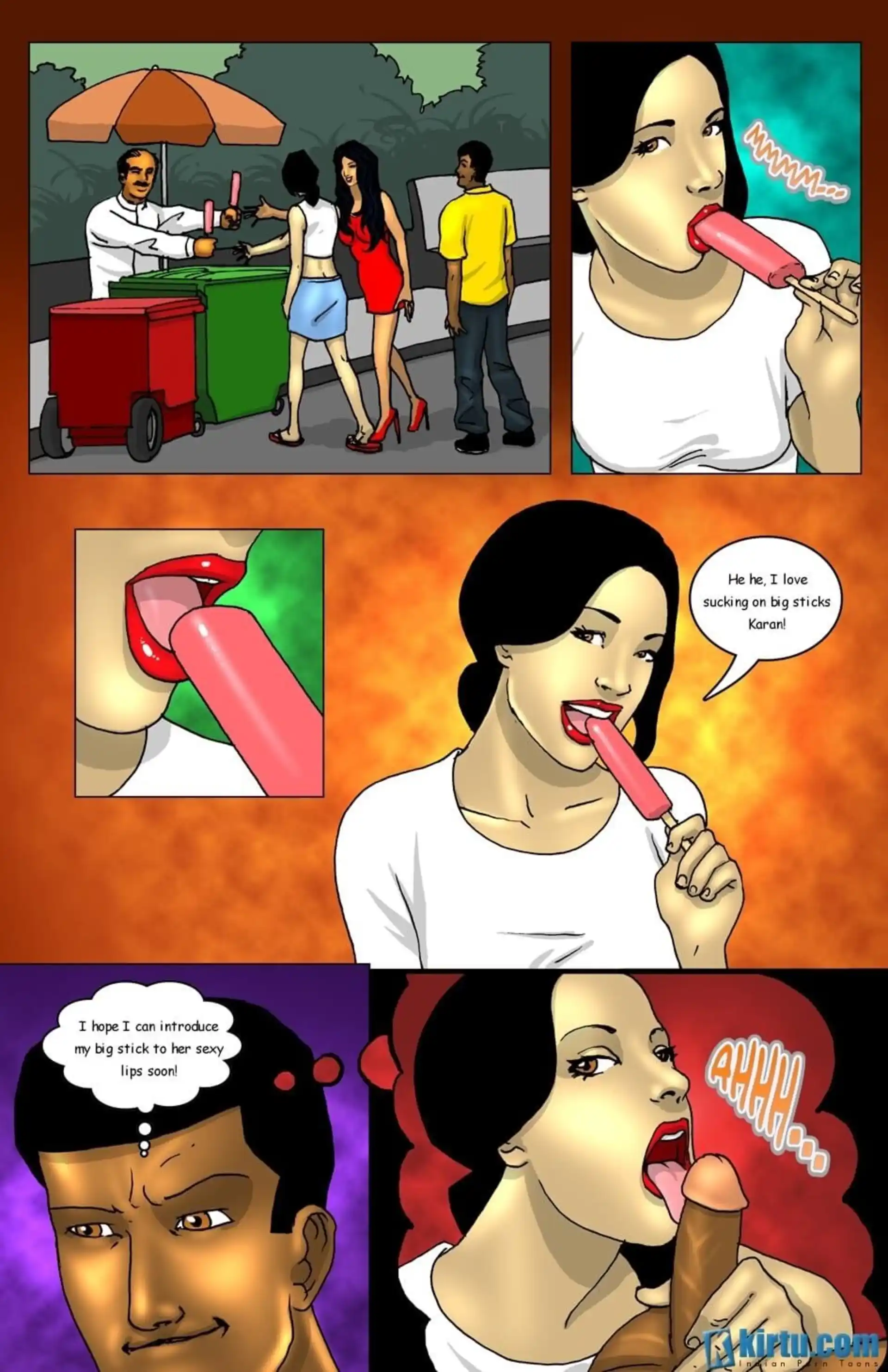 Savita Bhabhi In Goa Savita Bhabhi In Goa - 2 Hot Girls fight for 1 Lucky Guy? - Chapter 3 page 8