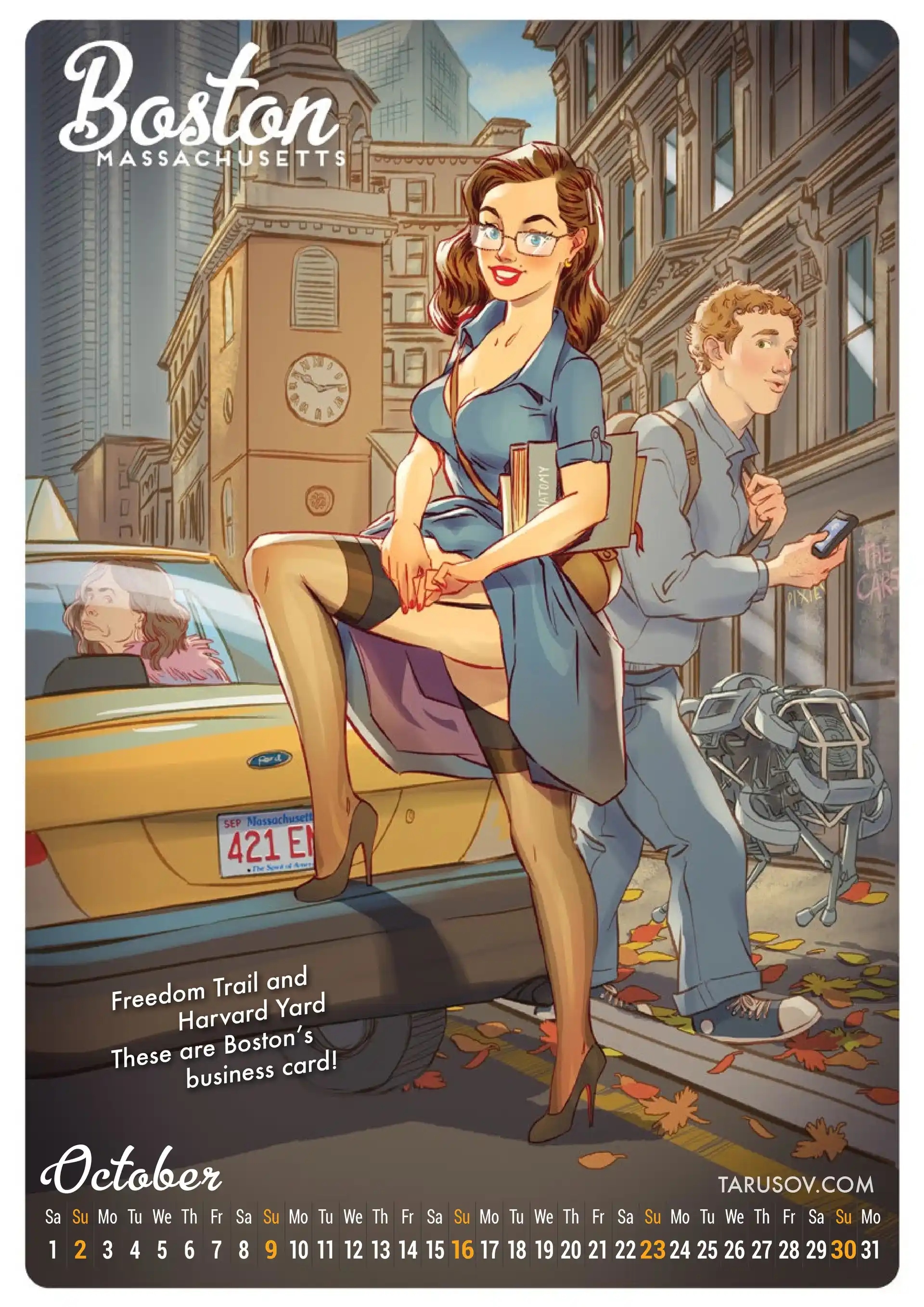 Artworks, Pinups And More 2016 American Girls Pin-up Calender - [Andrew Tarusov] page 11