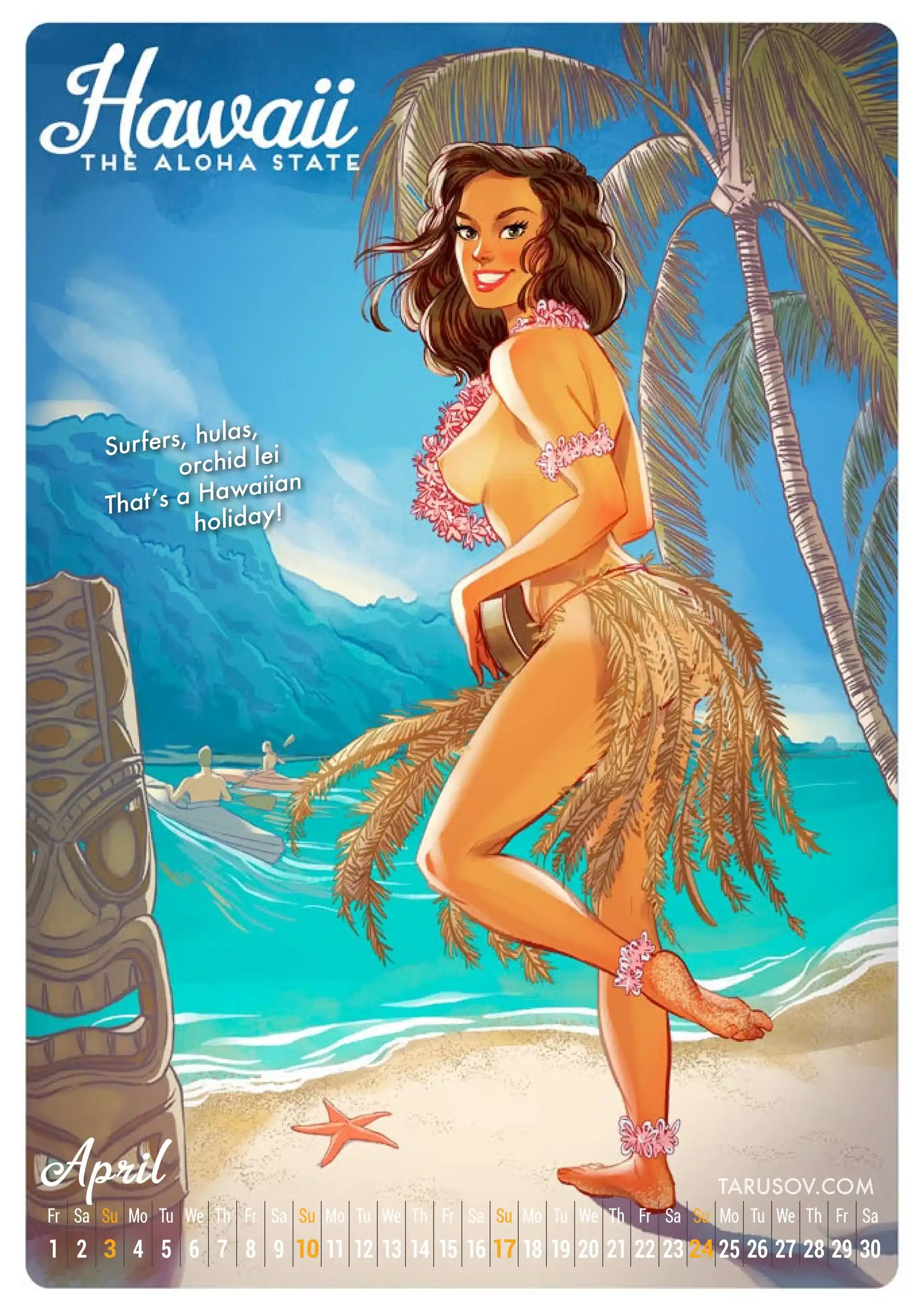 Artworks, Pinups And More 2016 American Girls Pin-up Calender - [Andrew Tarusov] page 5