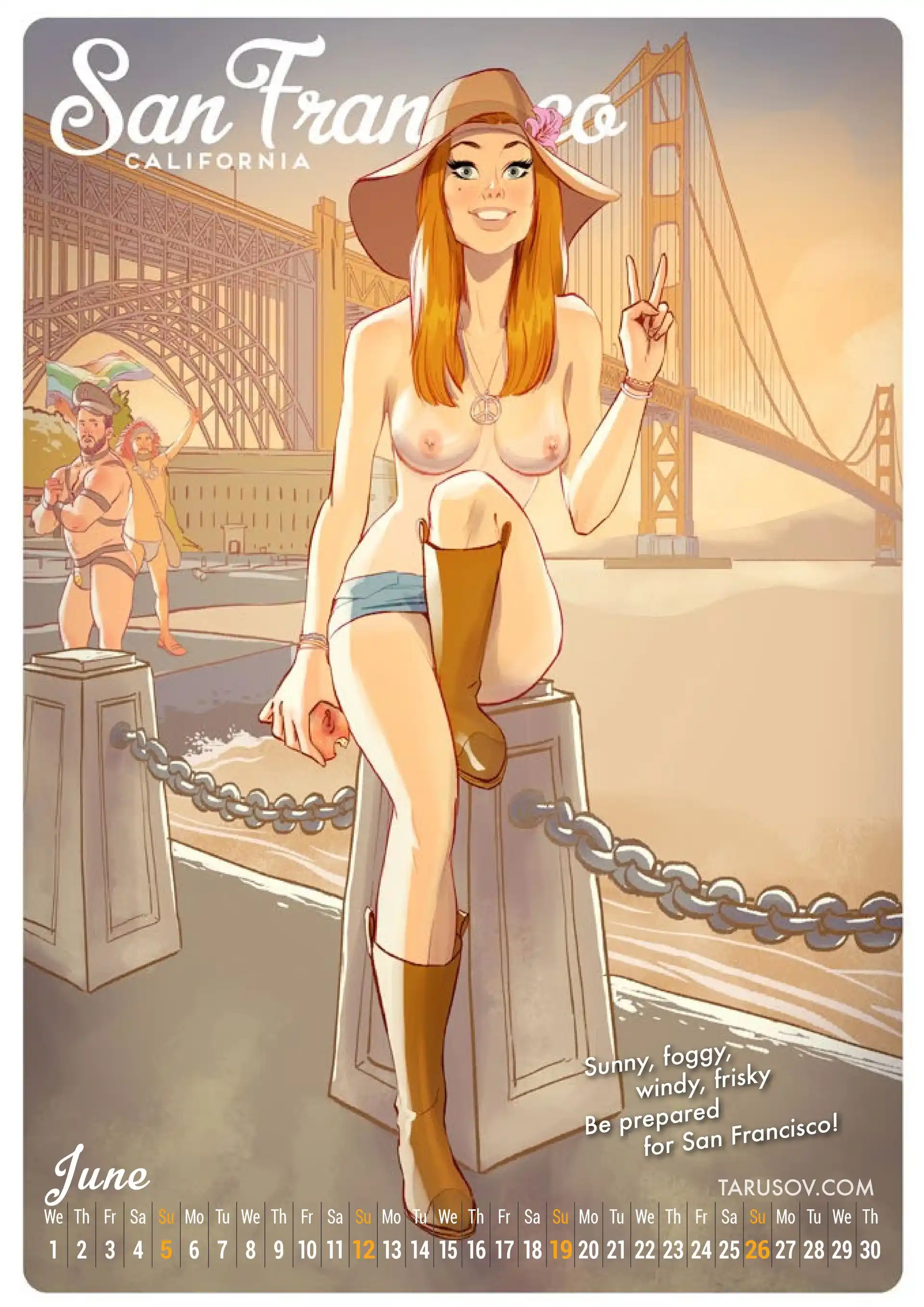 Artworks, Pinups And More 2016 American Girls Pin-up Calender - [Andrew Tarusov] page 7