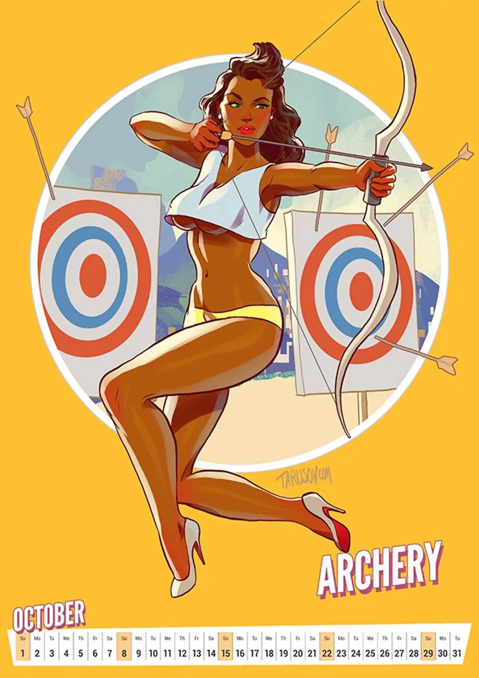 Artworks, Pinups And More 2017 Summer Olympic Pinup Calender - [Andrew Tarusov] page 11