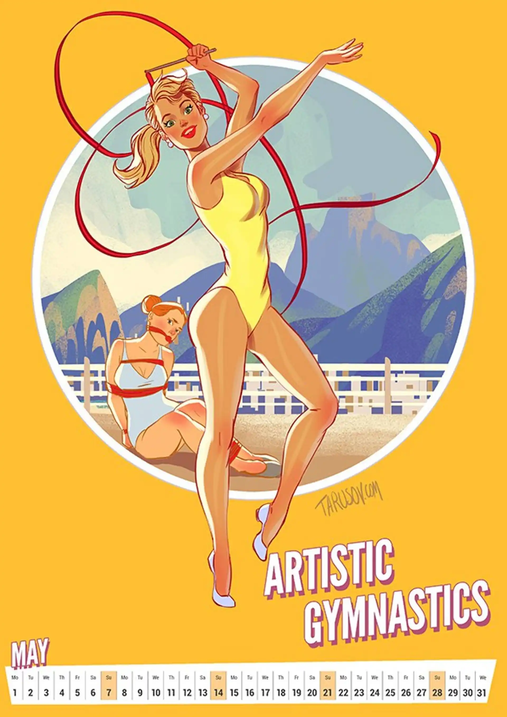 Artworks, Pinups And More 2017 Summer Olympic Pinup Calender - [Andrew Tarusov] page 6