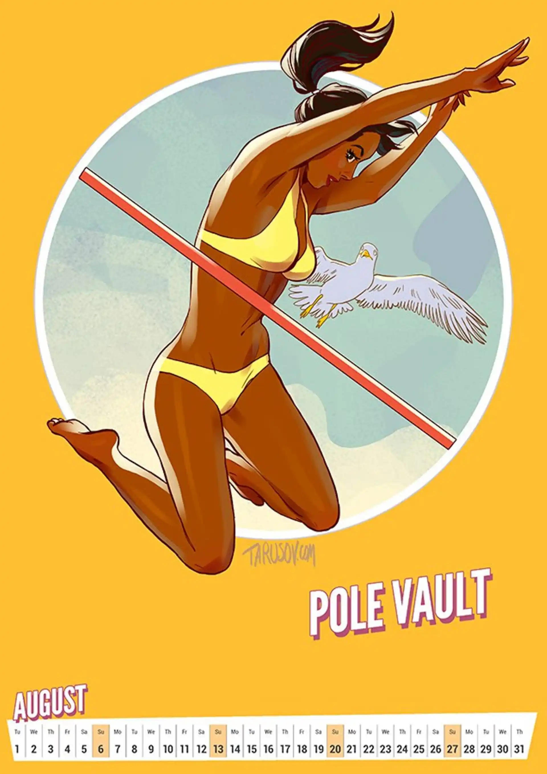 Artworks, Pinups And More 2017 Summer Olympic Pinup Calender - [Andrew Tarusov] page 9
