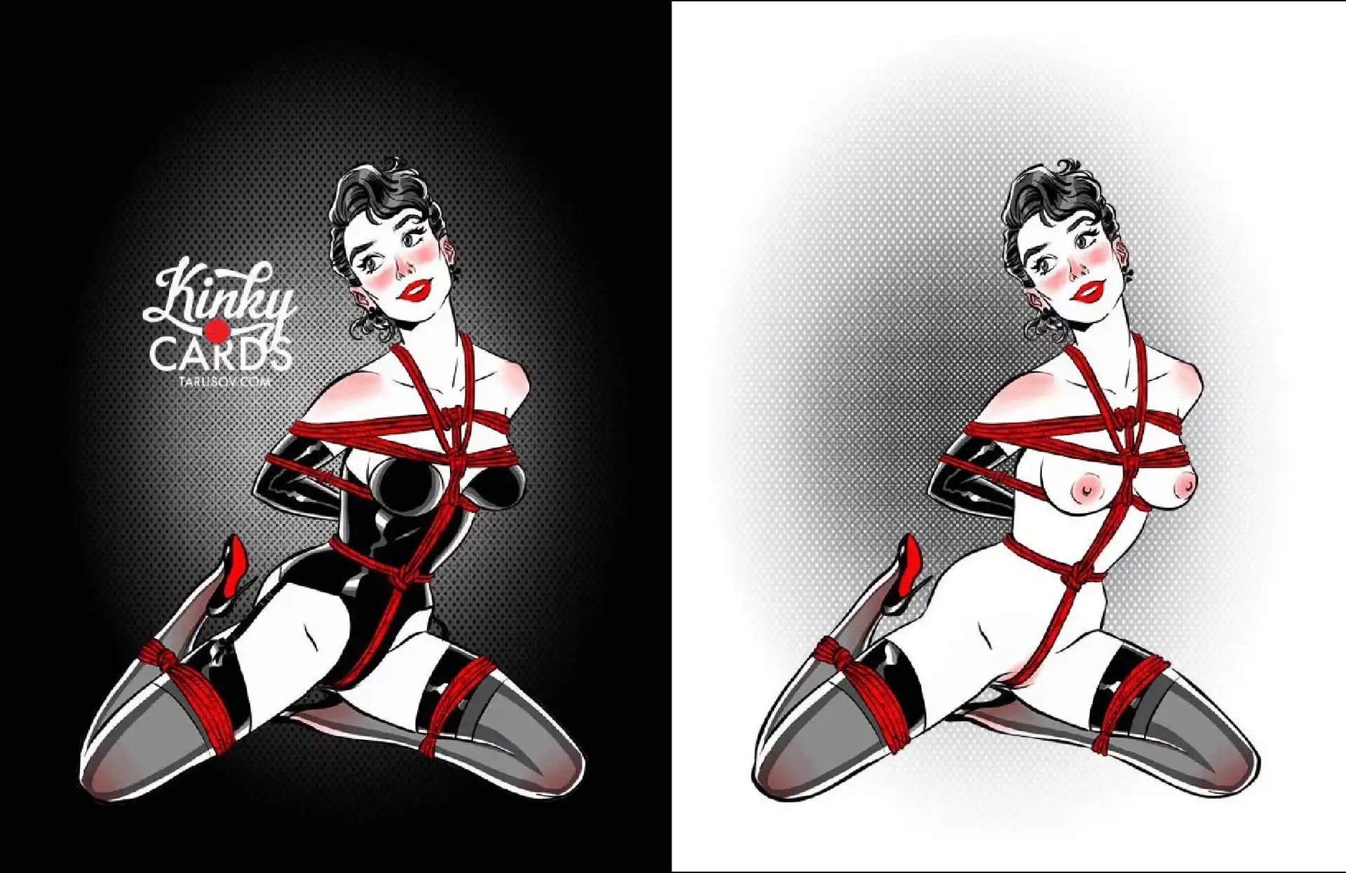 Artworks, Pinups And More Kinky Cards Full Exposure - [Andrew Tarusov] page 12