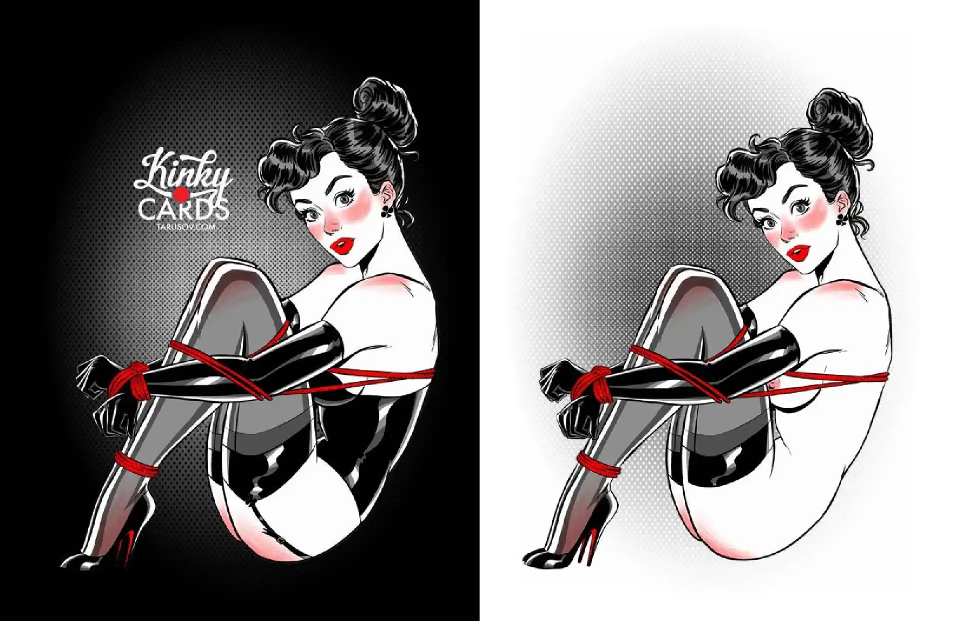 Artworks, Pinups And More Kinky Cards Full Exposure - [Andrew Tarusov] page 13