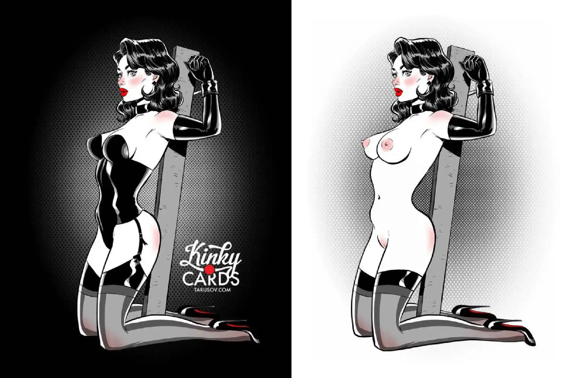 Artworks, Pinups And More Kinky Cards Full Exposure - [Andrew Tarusov] page 34