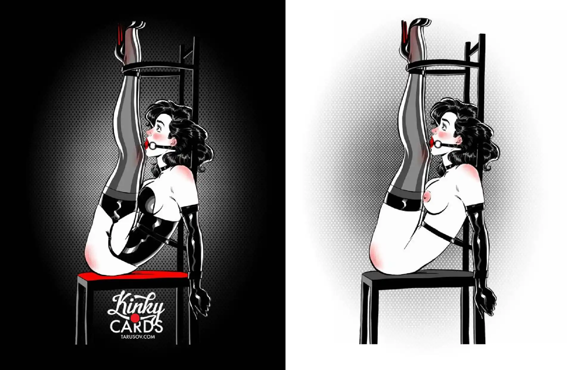 Artworks, Pinups And More Kinky Cards Full Exposure - [Andrew Tarusov] page 35
