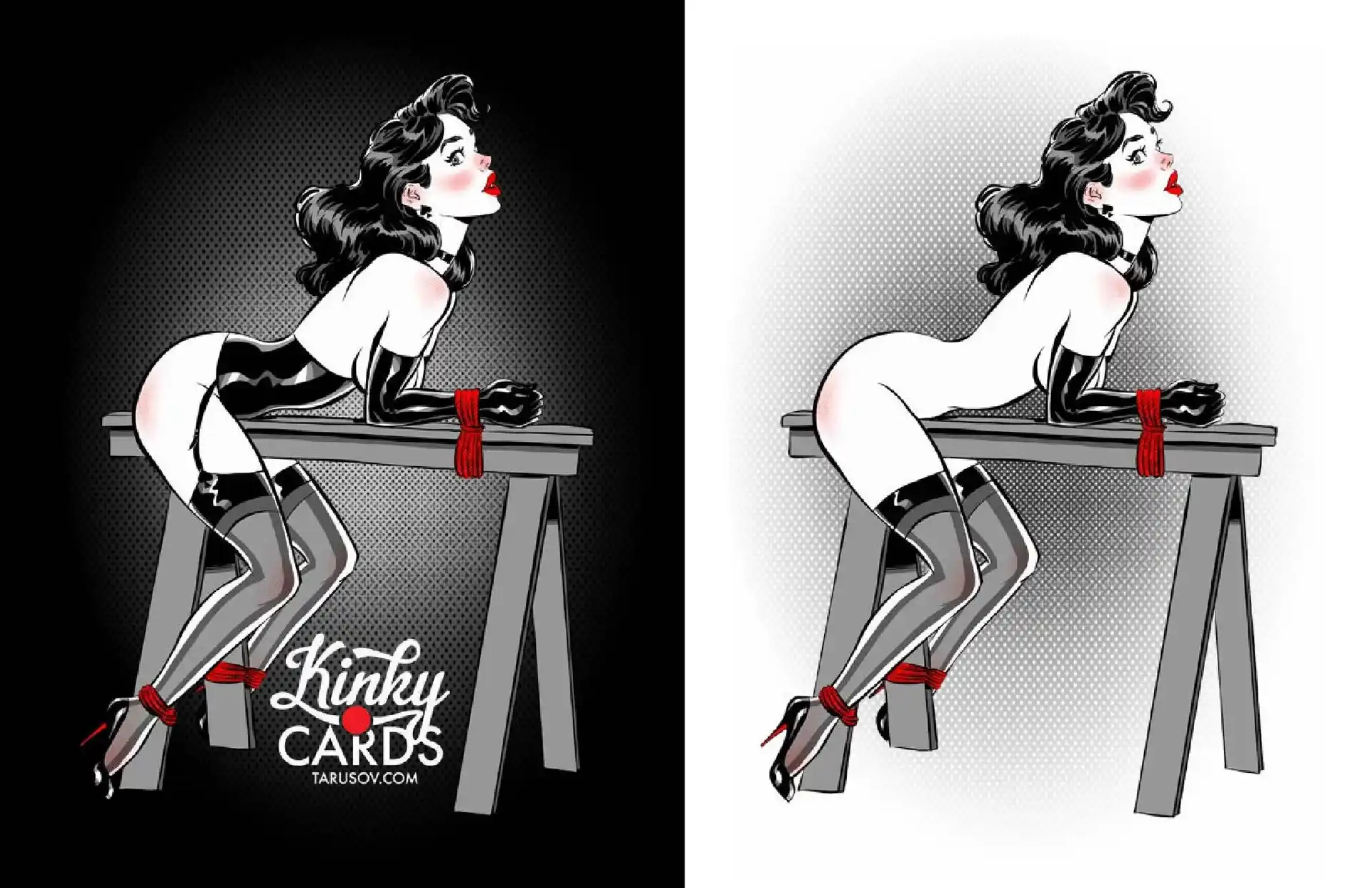Artworks, Pinups And More Kinky Cards Full Exposure - [Andrew Tarusov] page 38