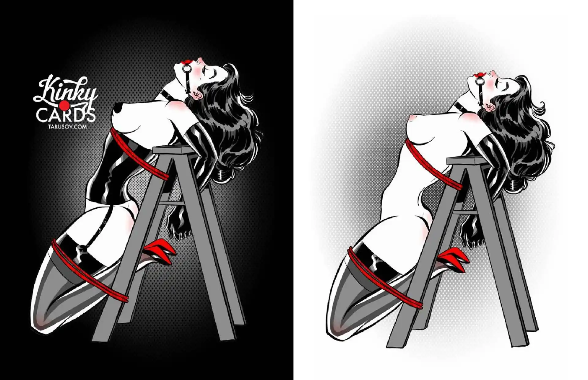 Artworks, Pinups And More Kinky Cards Full Exposure - [Andrew Tarusov] page 39