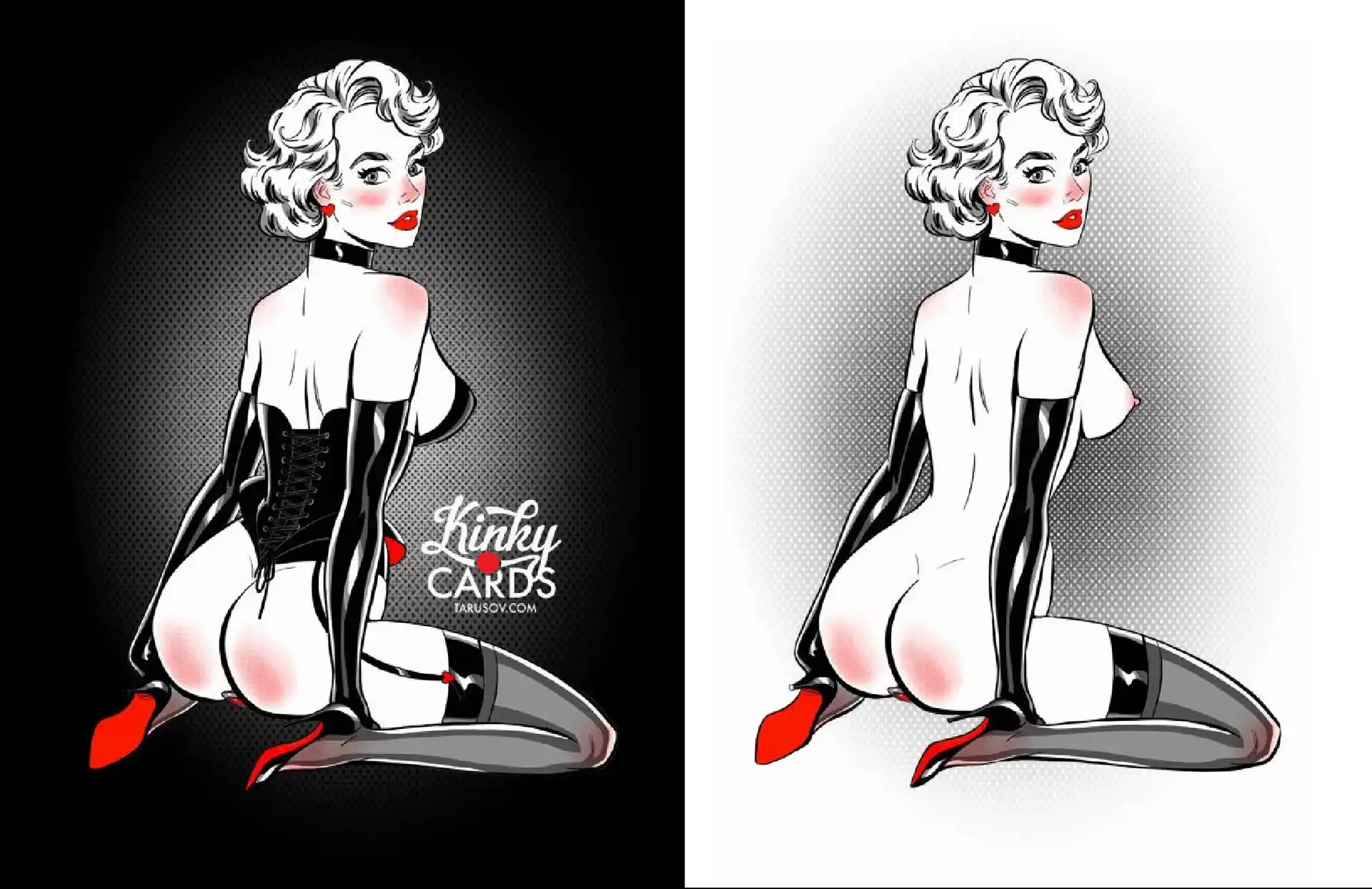 Artworks, Pinups And More Kinky Cards Full Exposure - [Andrew Tarusov] page 47