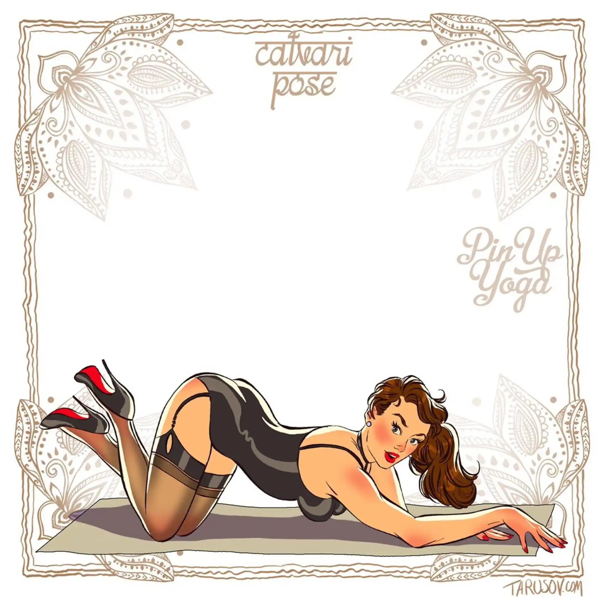 Artworks, Pinups And More Pin-up Yoga - [Andrew Tarusov] page 9