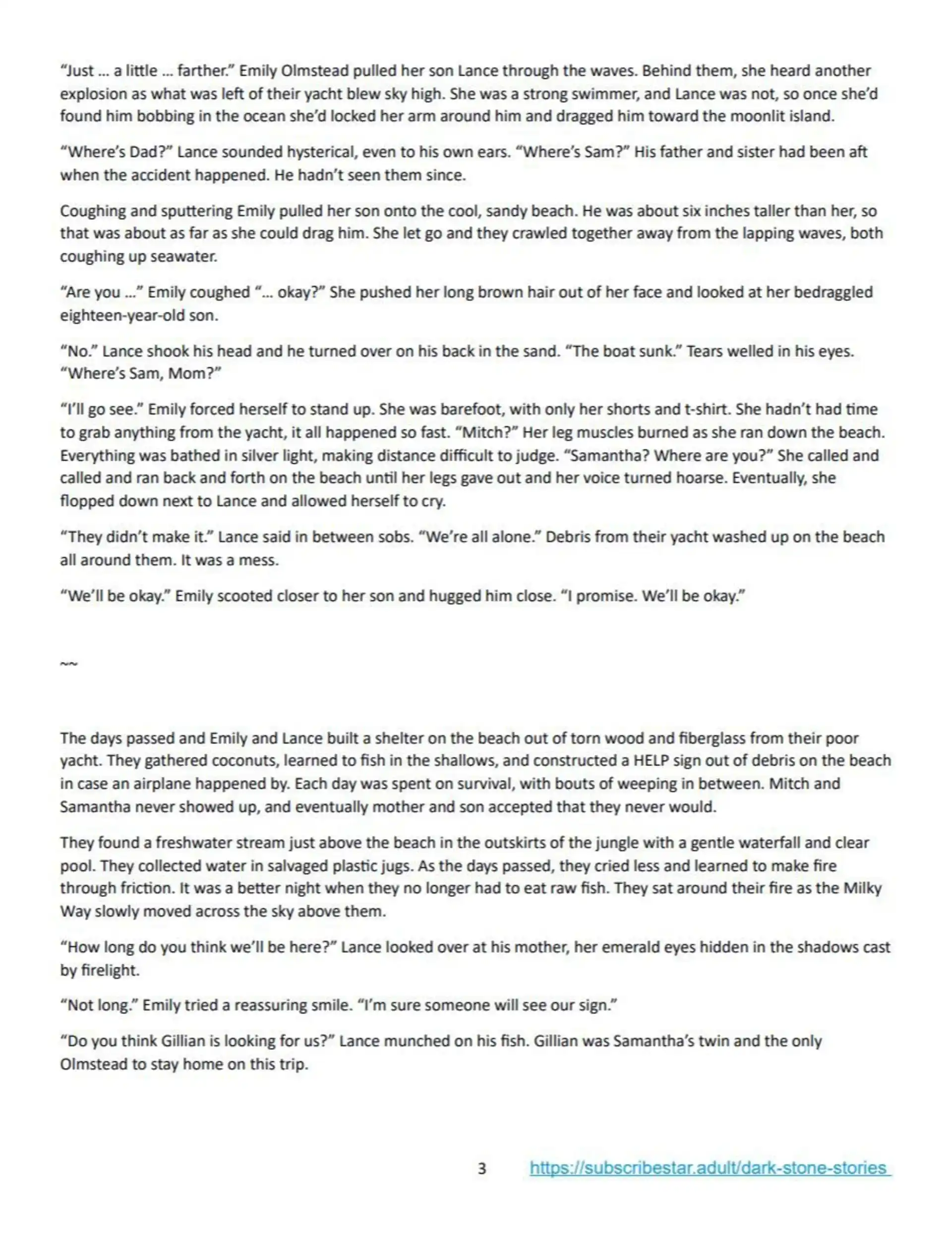 Dark Stone Stories 1 . Curse Of The Shadows - Chapter 1 page 3