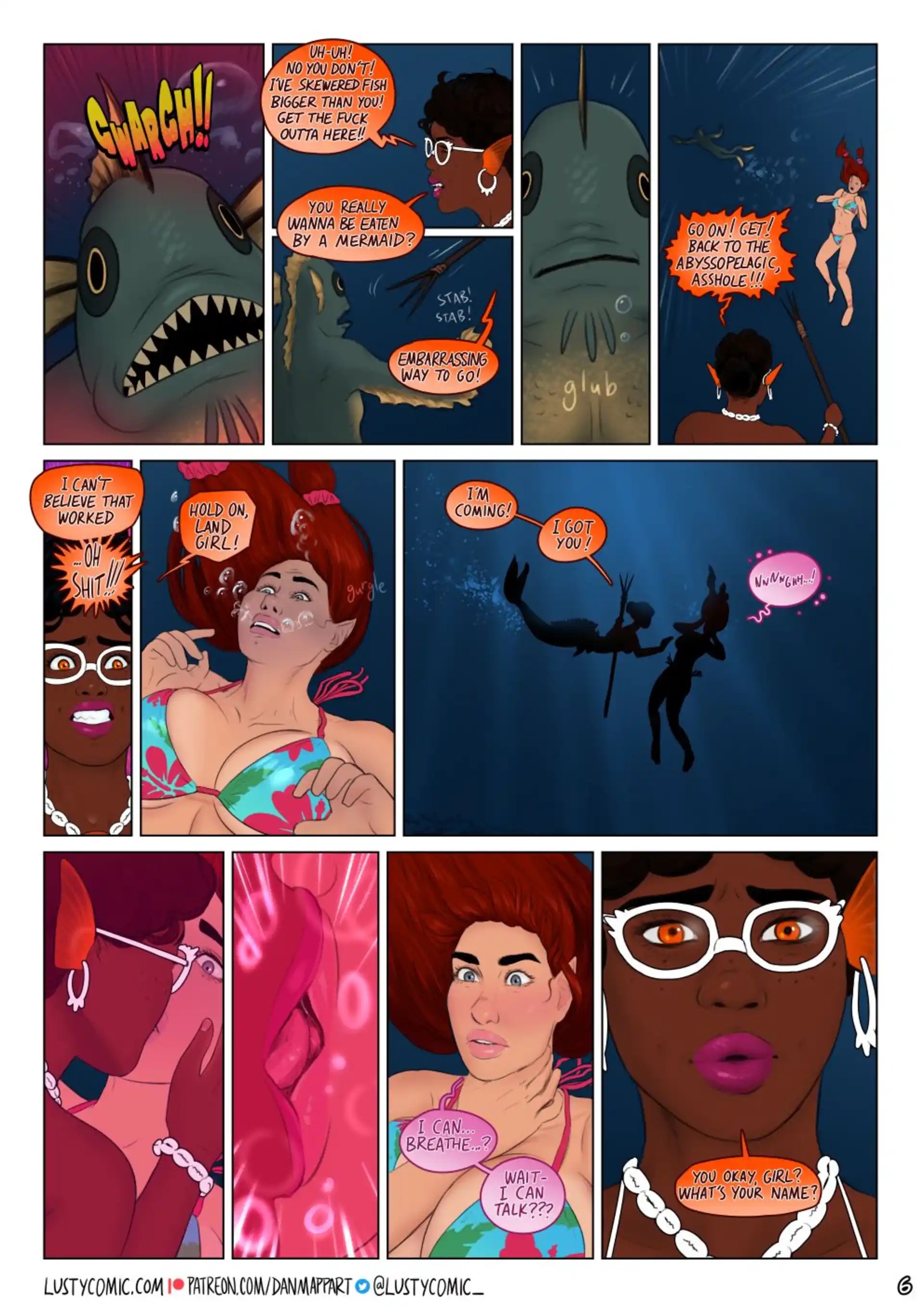 Lusty In Fantastic Breasts Lusty And The Mermaid - Chapter 4 page 6