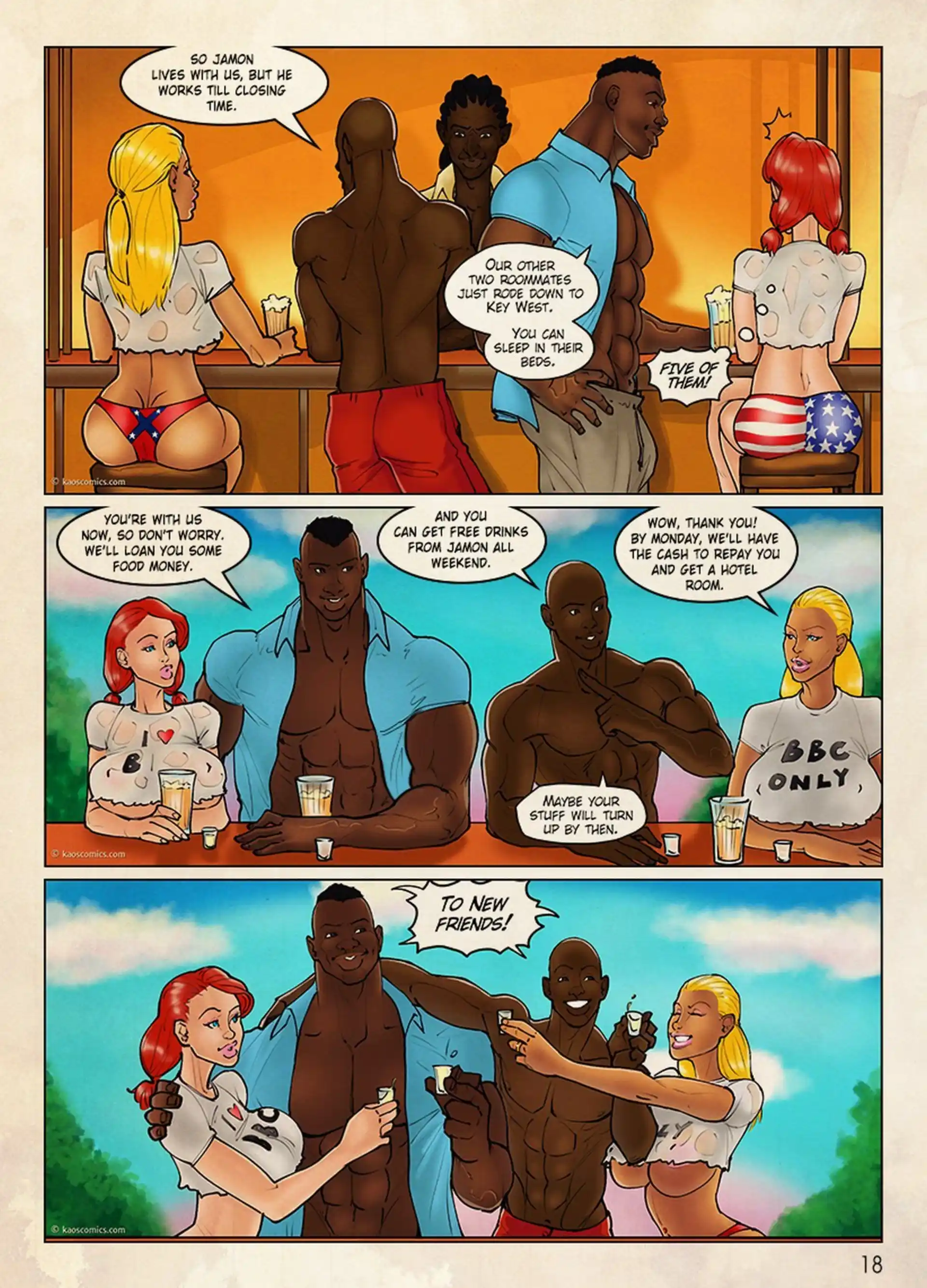 The Flag Girls Get Fucked The Flag Girls Get Fucked - Chapter 1 page 19