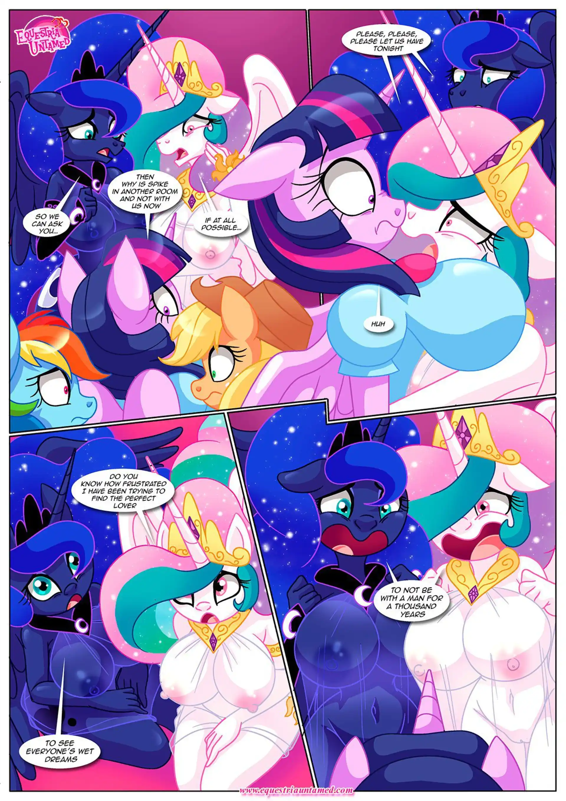 Spike’s Harem The Night The Sun and Moon Cum Together - Chapter 8 (My Little Pony - Friendship Is Magic) page 13