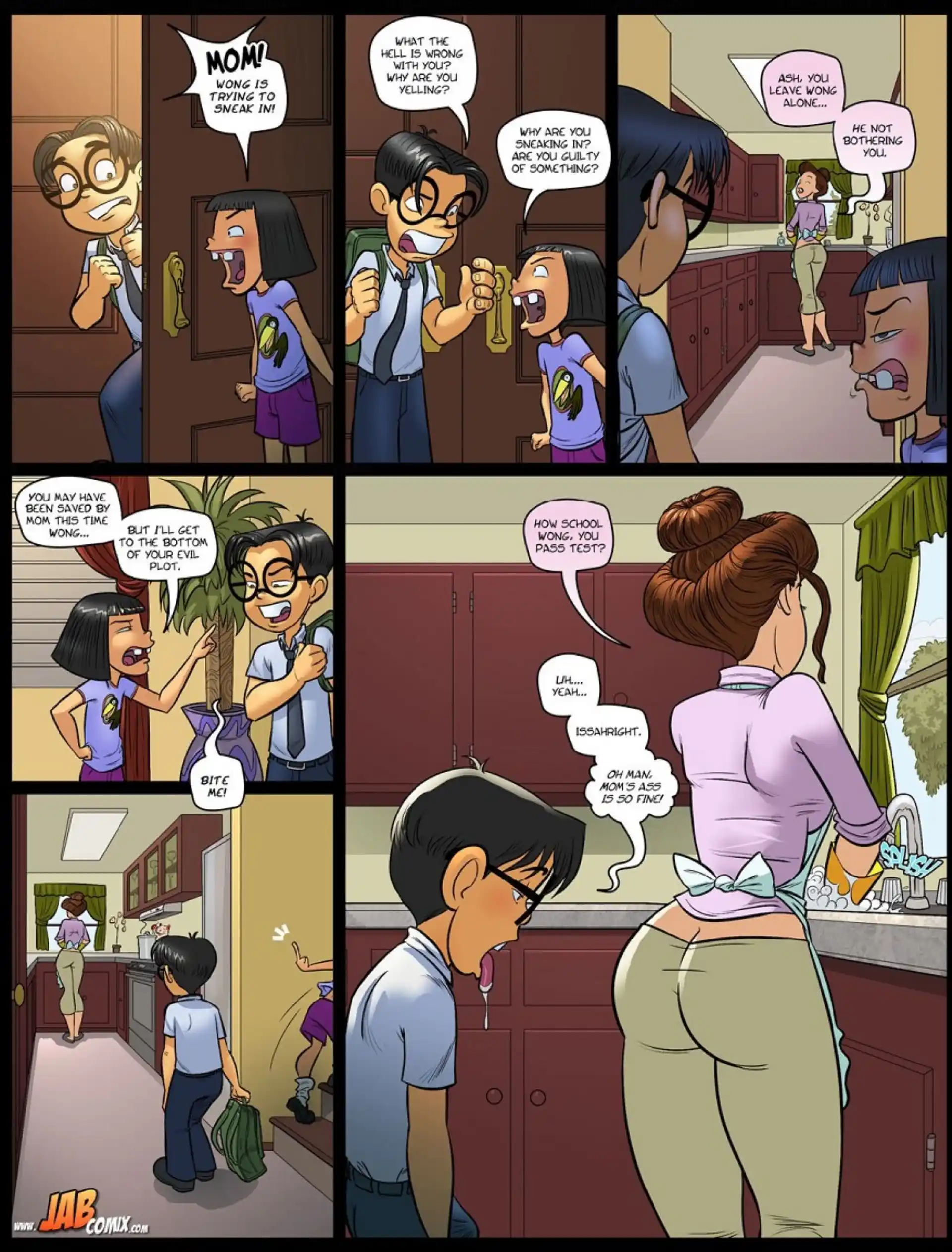 HOT My Hot Ass Neighbor My Hot Ass Neighbor - Taking a Peek - Chapter 5 page 12