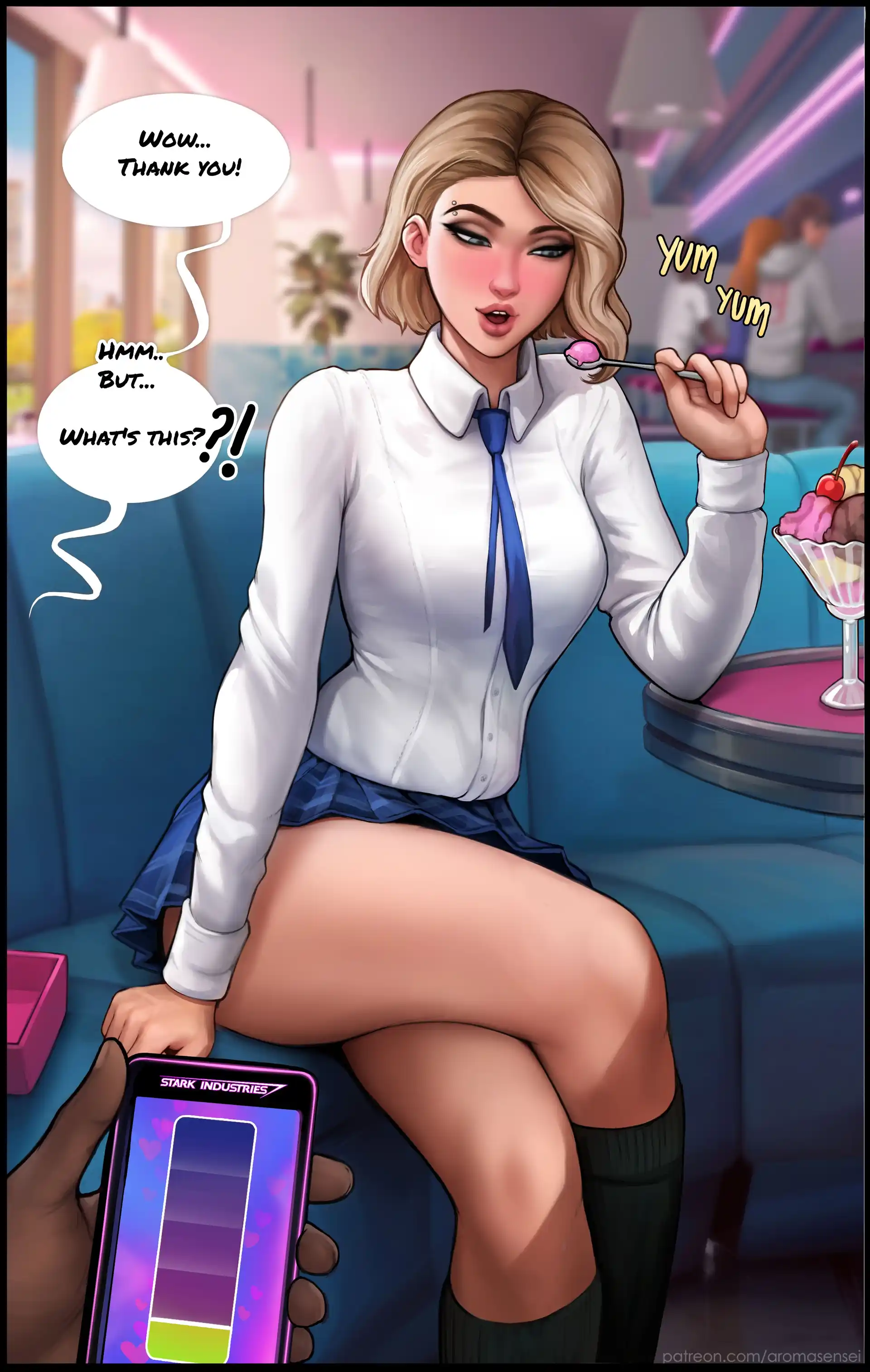 Do You Like Your Gift? 2 . Do You Like Your Gift? - Futanari Version - Chapter 1 (Spider-Man) page 2