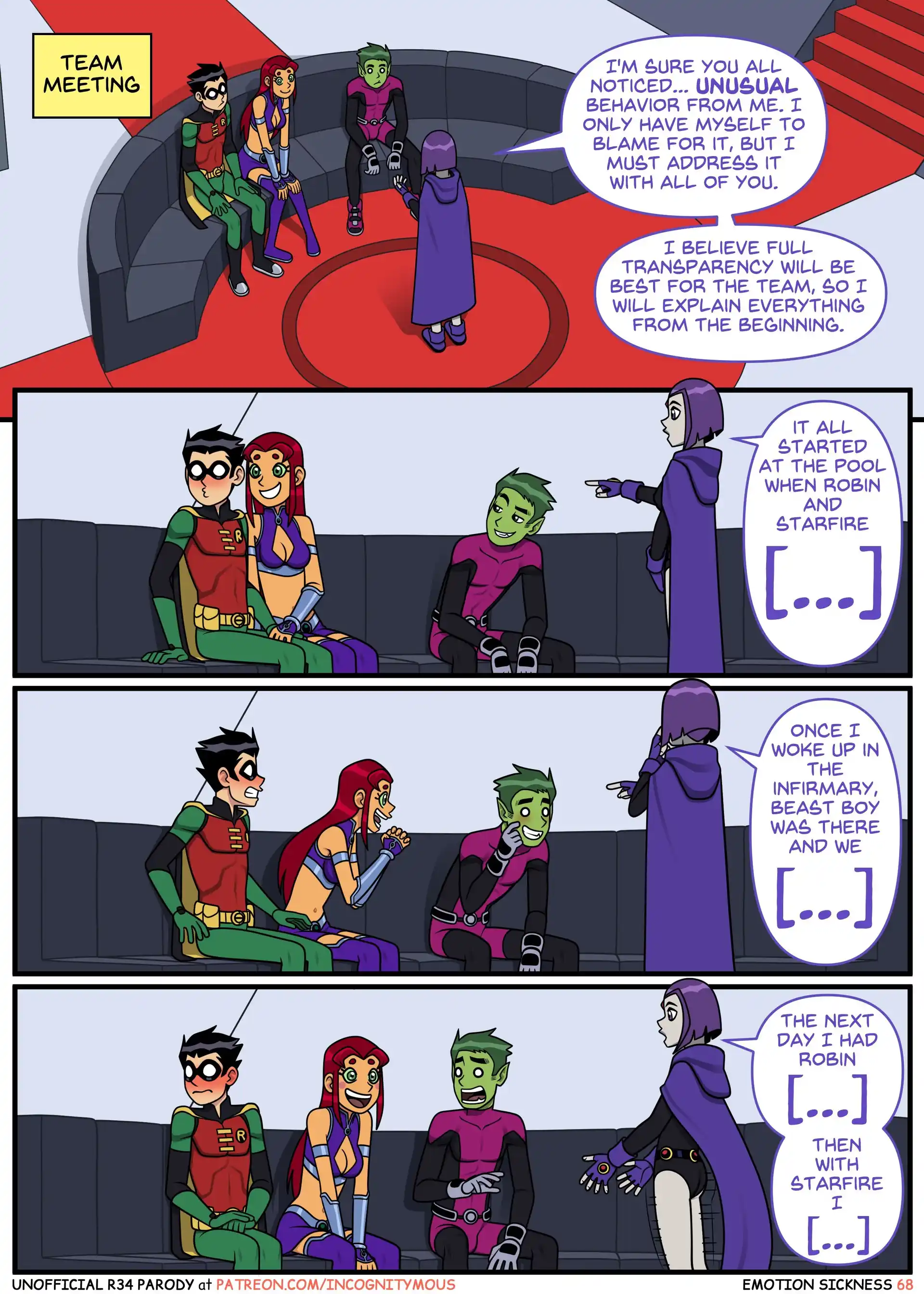 Emotional Sickness Emotional Sickness - Chapter 2 (Teen Titans) page 12