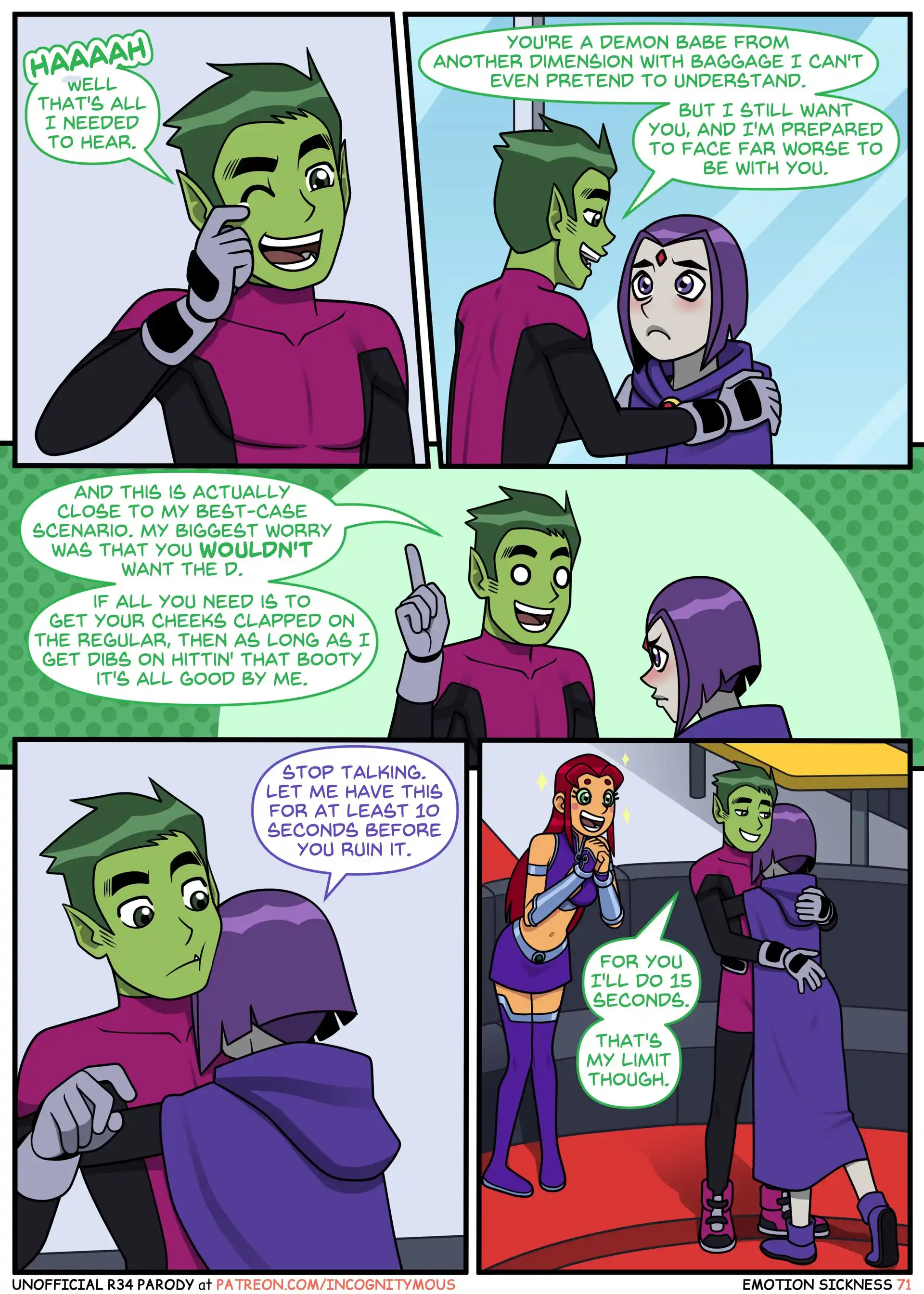 Emotional Sickness Emotional Sickness - Chapter 2 (Teen Titans) page 15