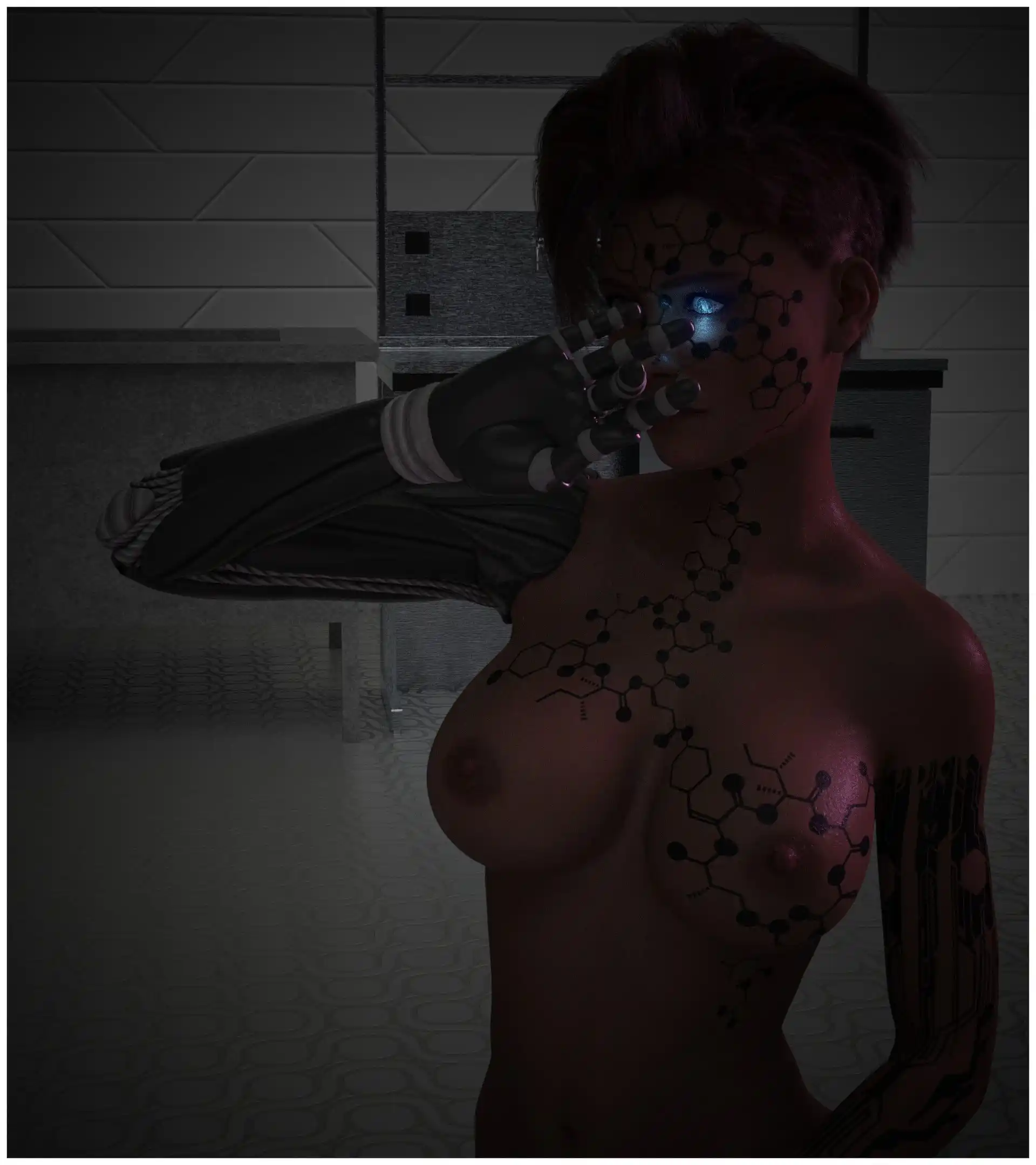 Cyberpunked 5 . Cyberpunked - Textless - Chapter 1 (Cyberpunk 2077 , The Witcher) page 8
