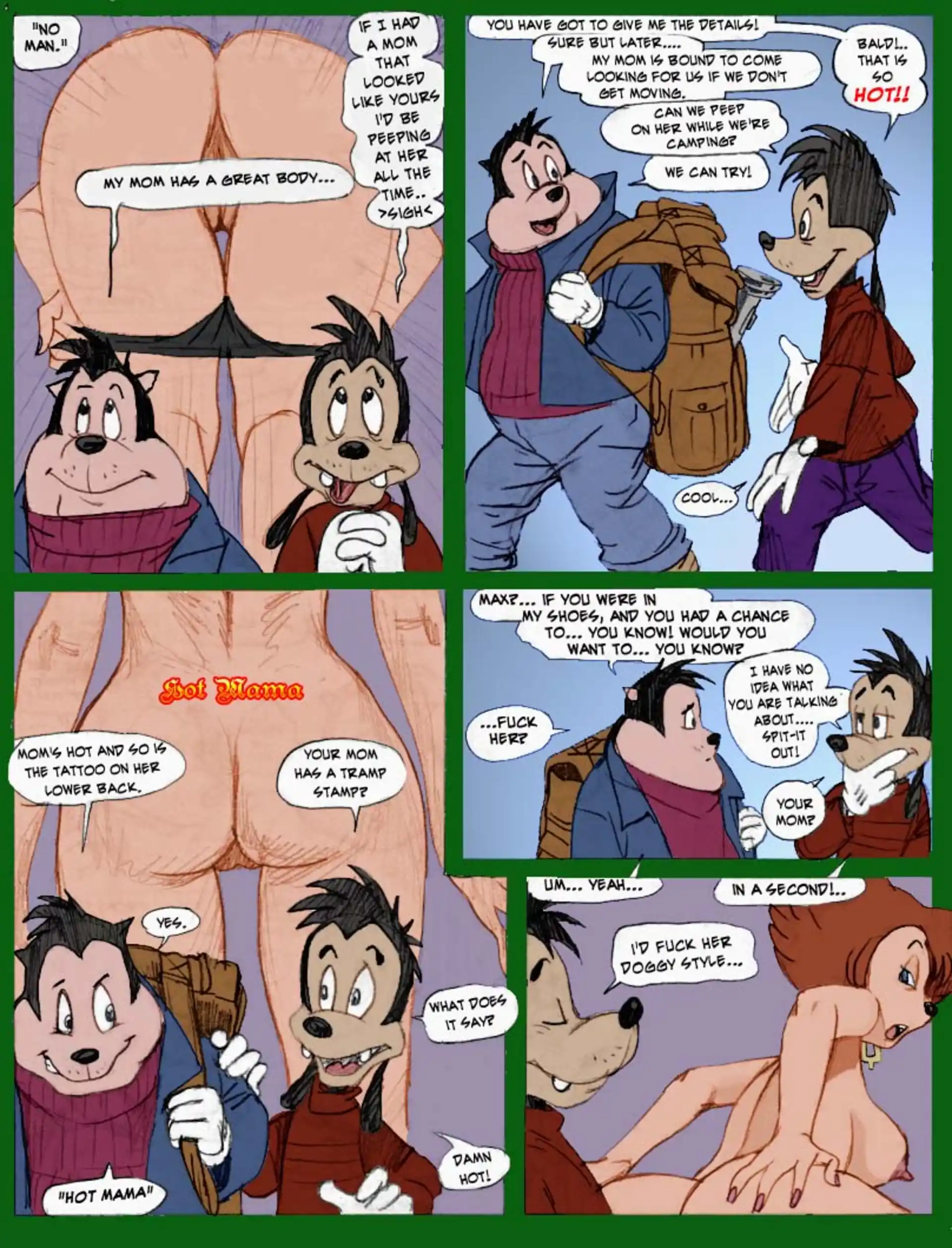 Peggy Cums Camping 5 . Peggy Cums Camping - Colored - Chapter 1 (Goof Troop) page 8