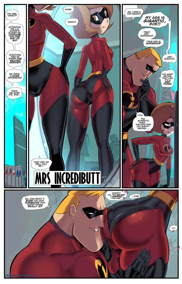 Mrs. Incredibutt Porn Comics