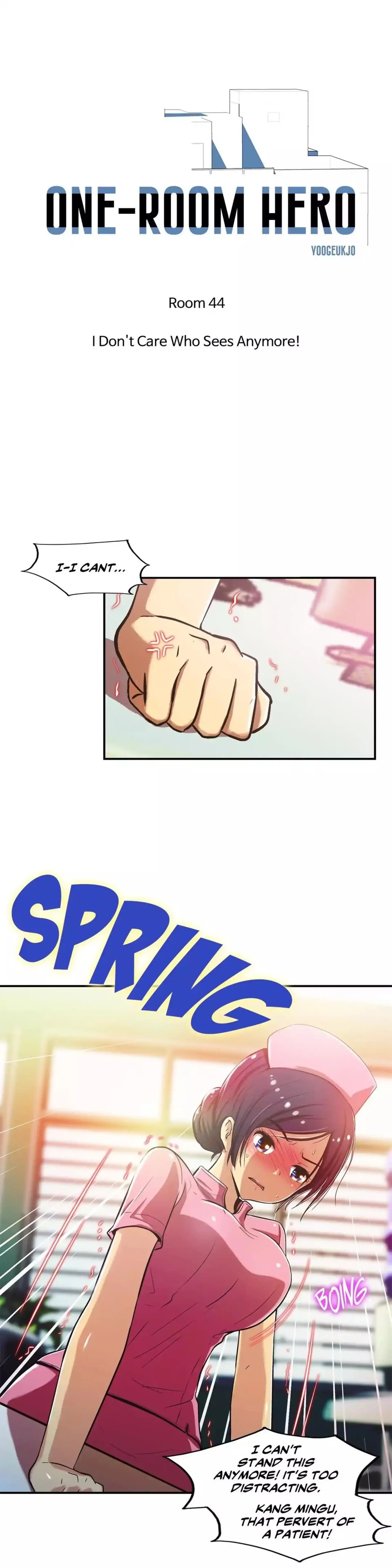 One-Room Hero Chapter 044 I Don't Care Who Sees Anymore! page 1