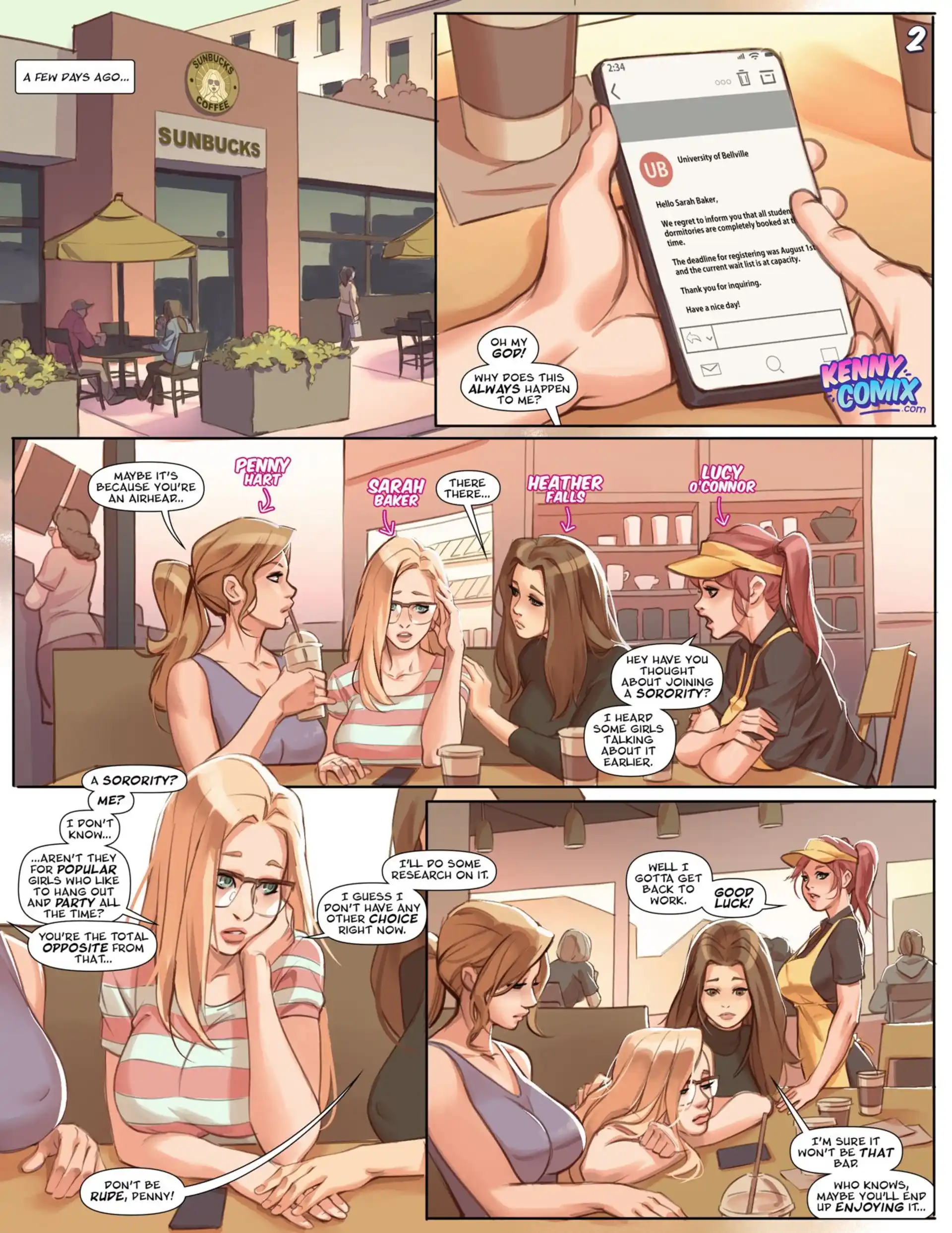 Naughty Sorority: The New Pledge Naughty Sorority: The New Pledge - Chapter 1 page 3