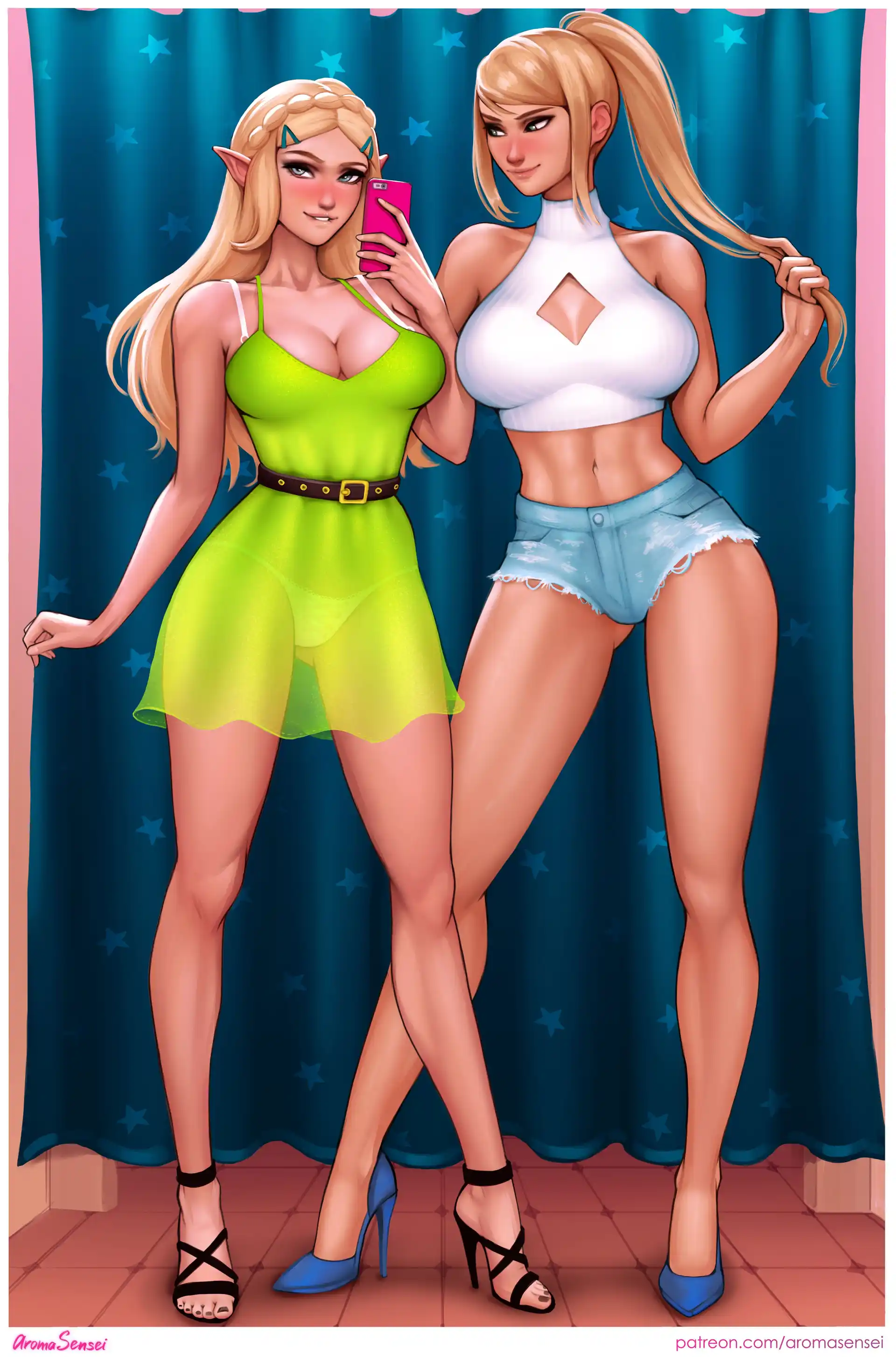 Patreon Collection Pack 18 - Zelda x Samus - [Aroma Sensei] page 2