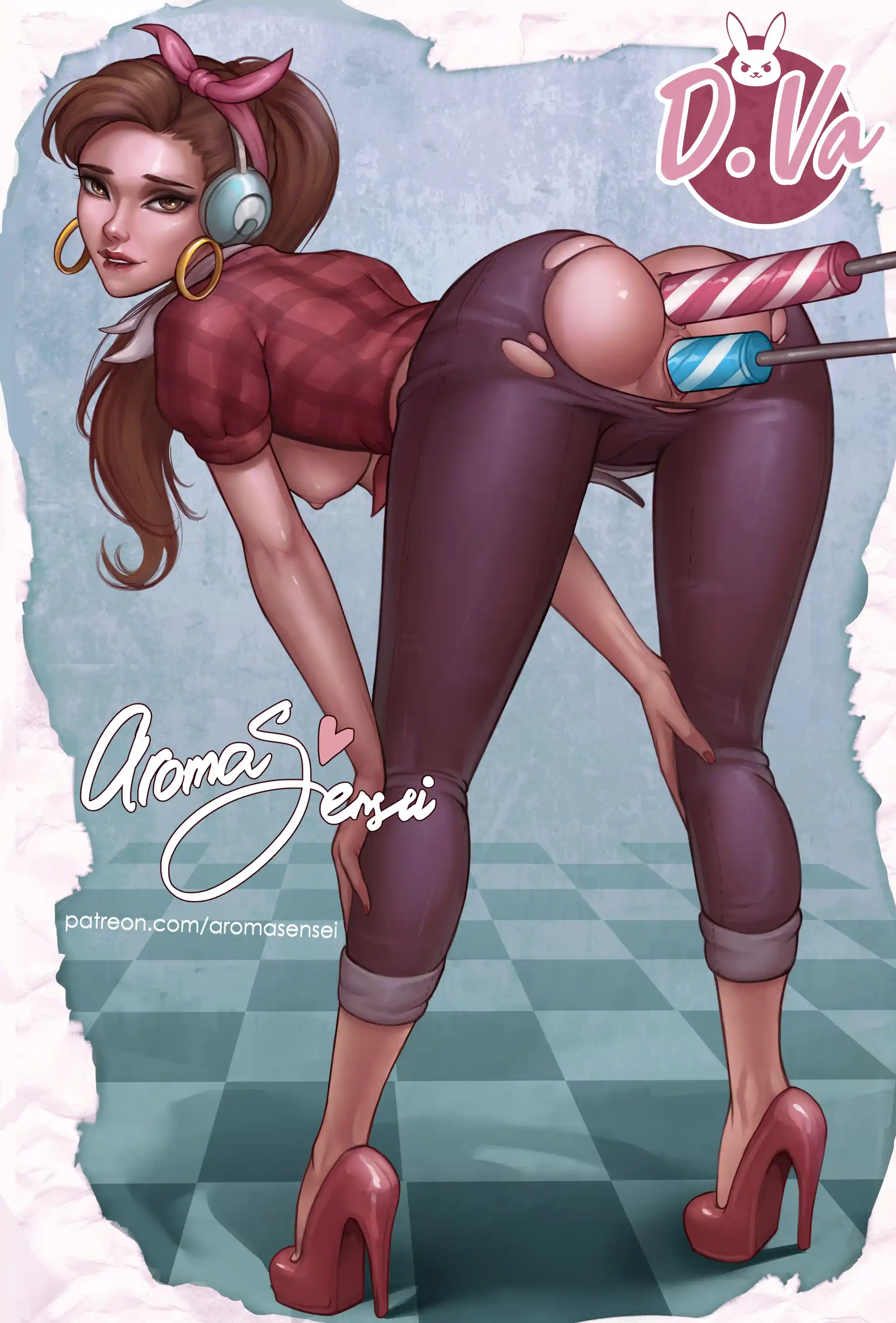 Patreon Collection Pack 08 - DVA pin-up - [Aroma Sensei] page 5