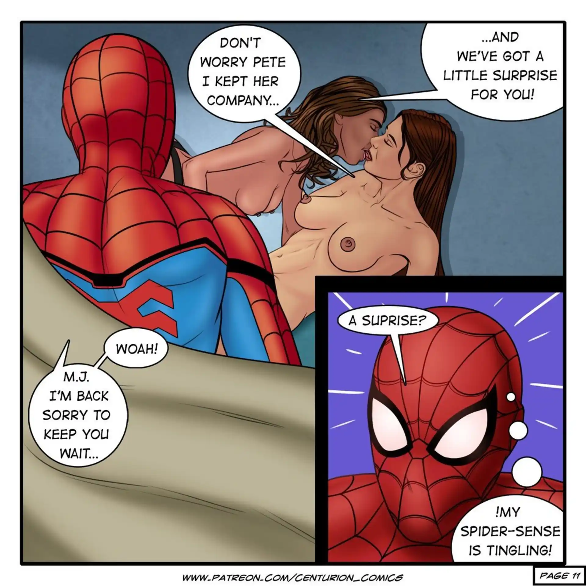 Cumming Home Cumming Home - Chapter 1 (Spider-Man) page 12
