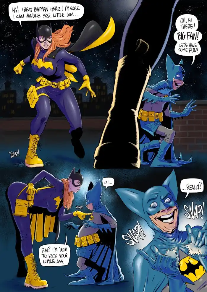 Bat Girl vs Bat Mite Porn Comics