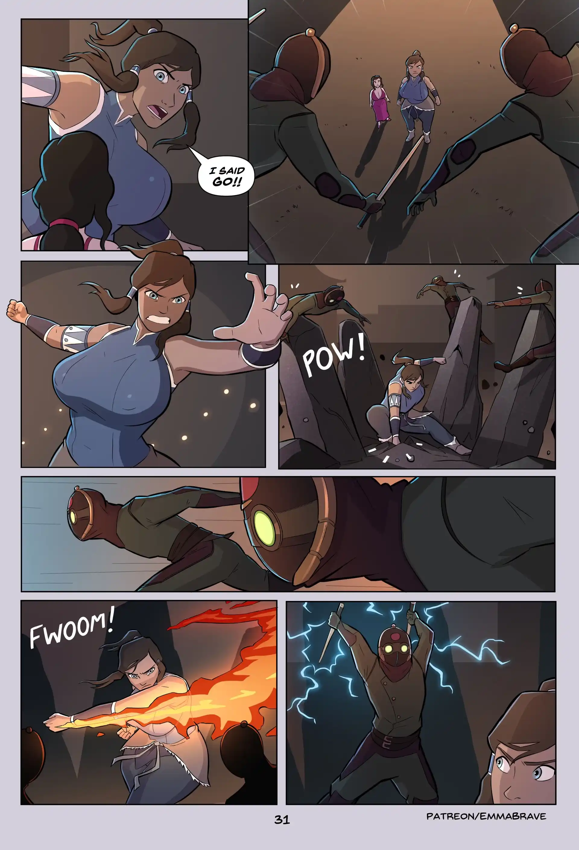 Korra: Book One Korra: Book One - Chapter 1 (The Legend of Korra) page 33