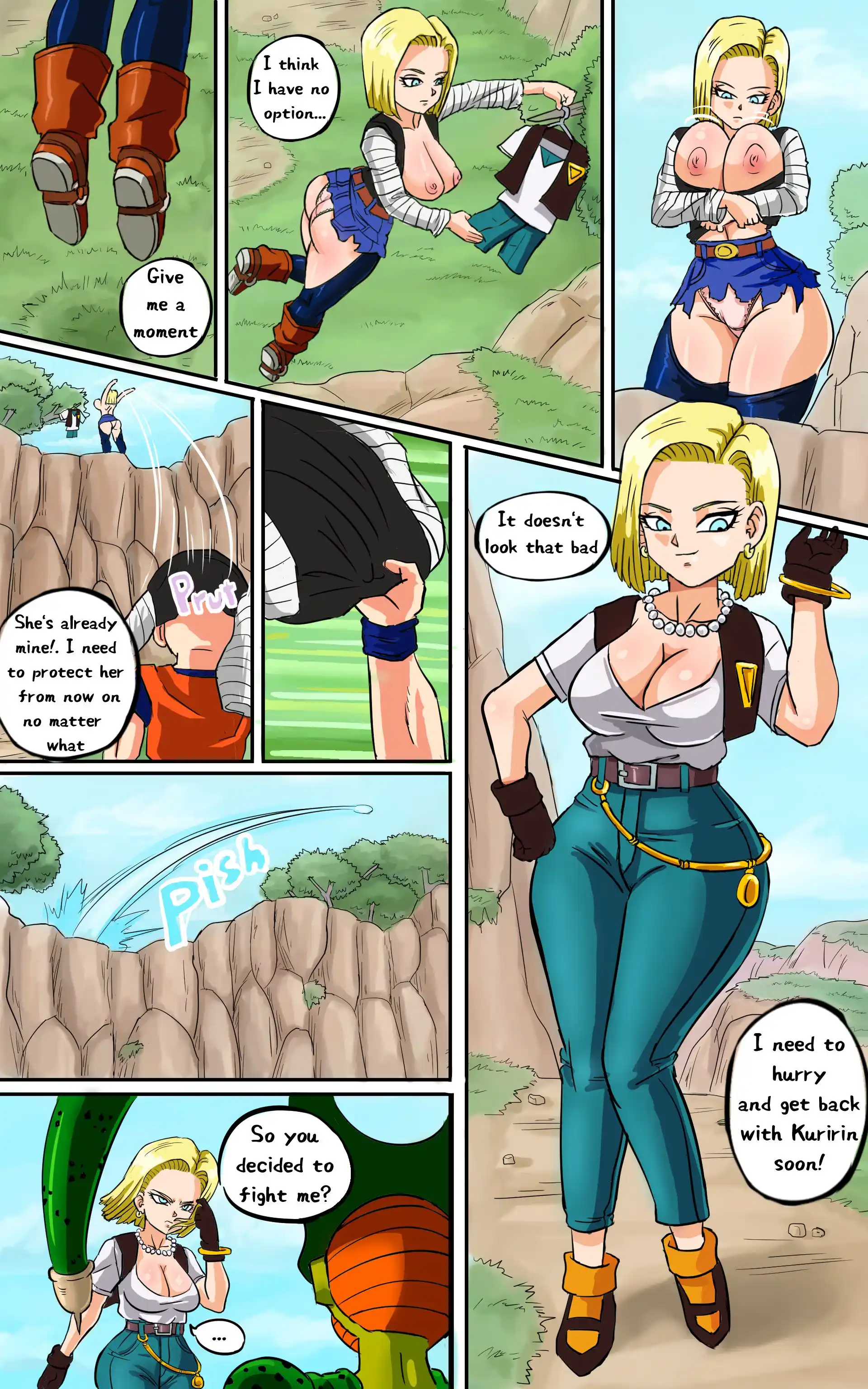 Android 18 meets Krillin Android 18 meets Krillin - Chapter 1 (Dragon Ball Z) page 7