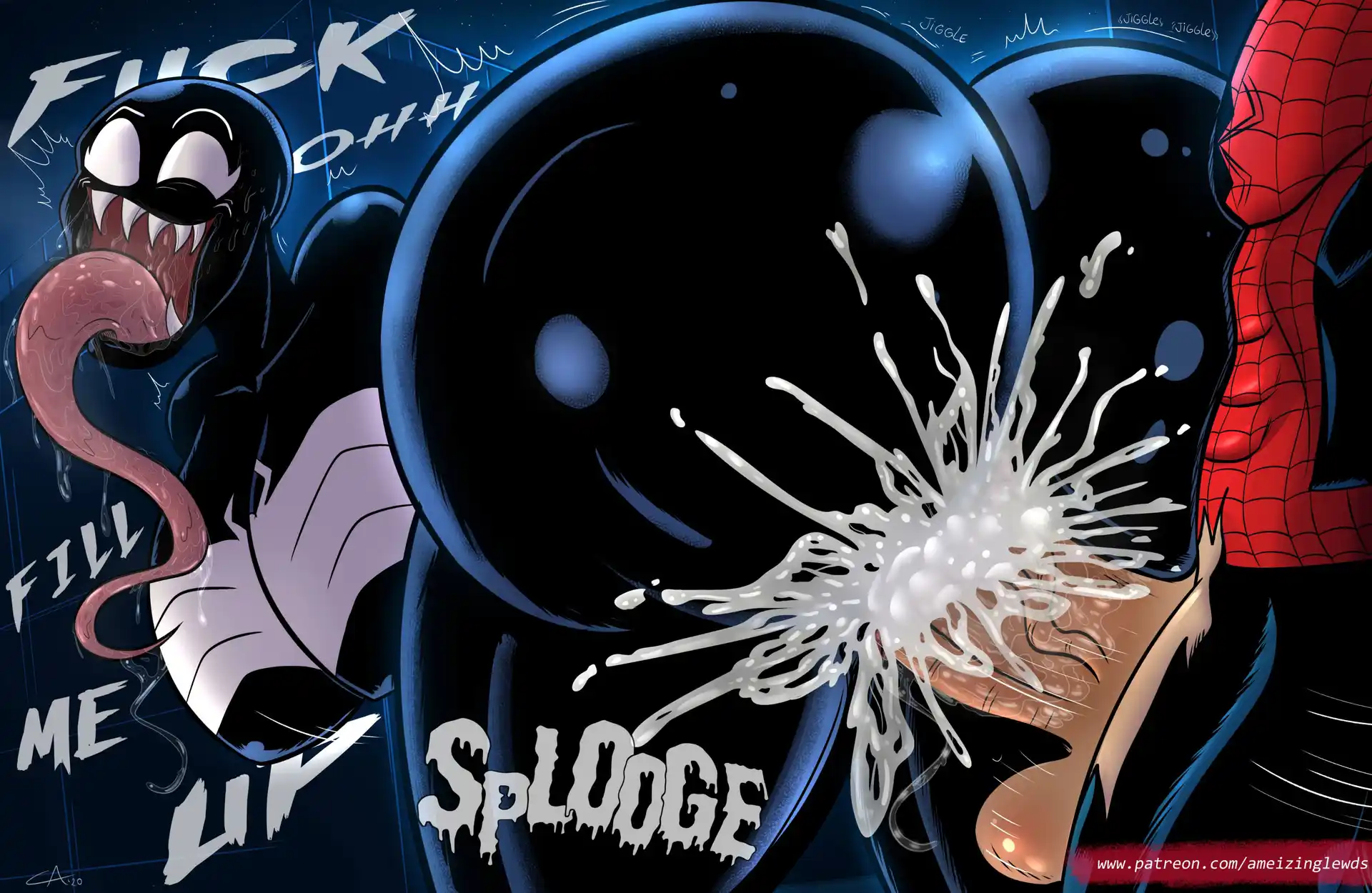 Extra Thicc Venom Extra Thicc Venom - (Spider-Man) [Ameizing Lewds] page 10