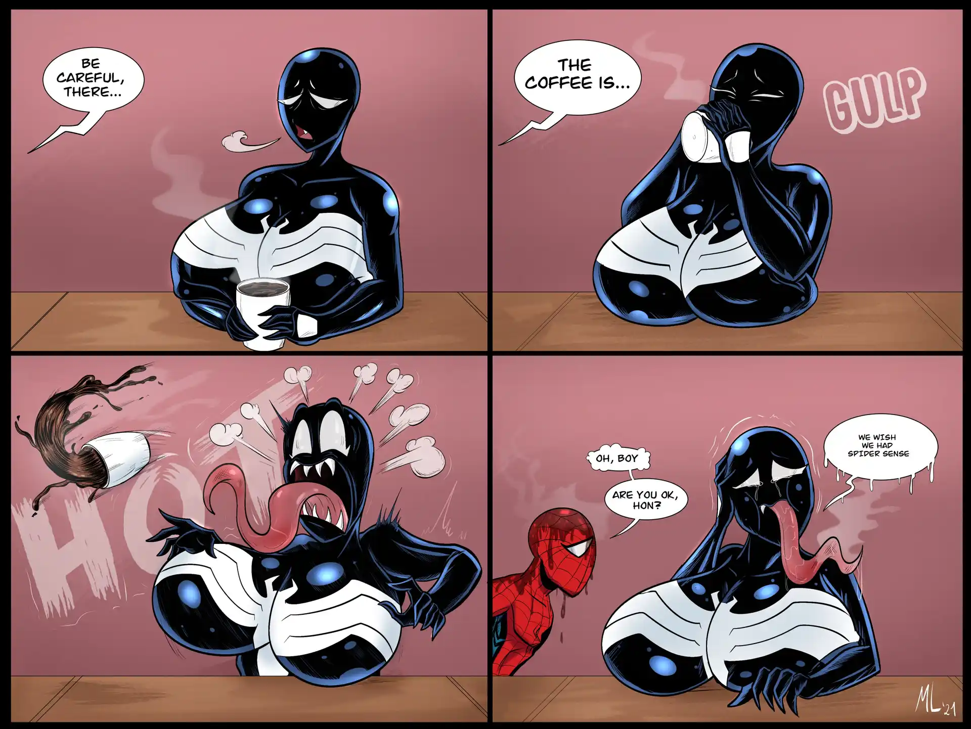 Extra Thicc Venom Extra Thicc Venom - (Spider-Man) [Ameizing Lewds] page 12