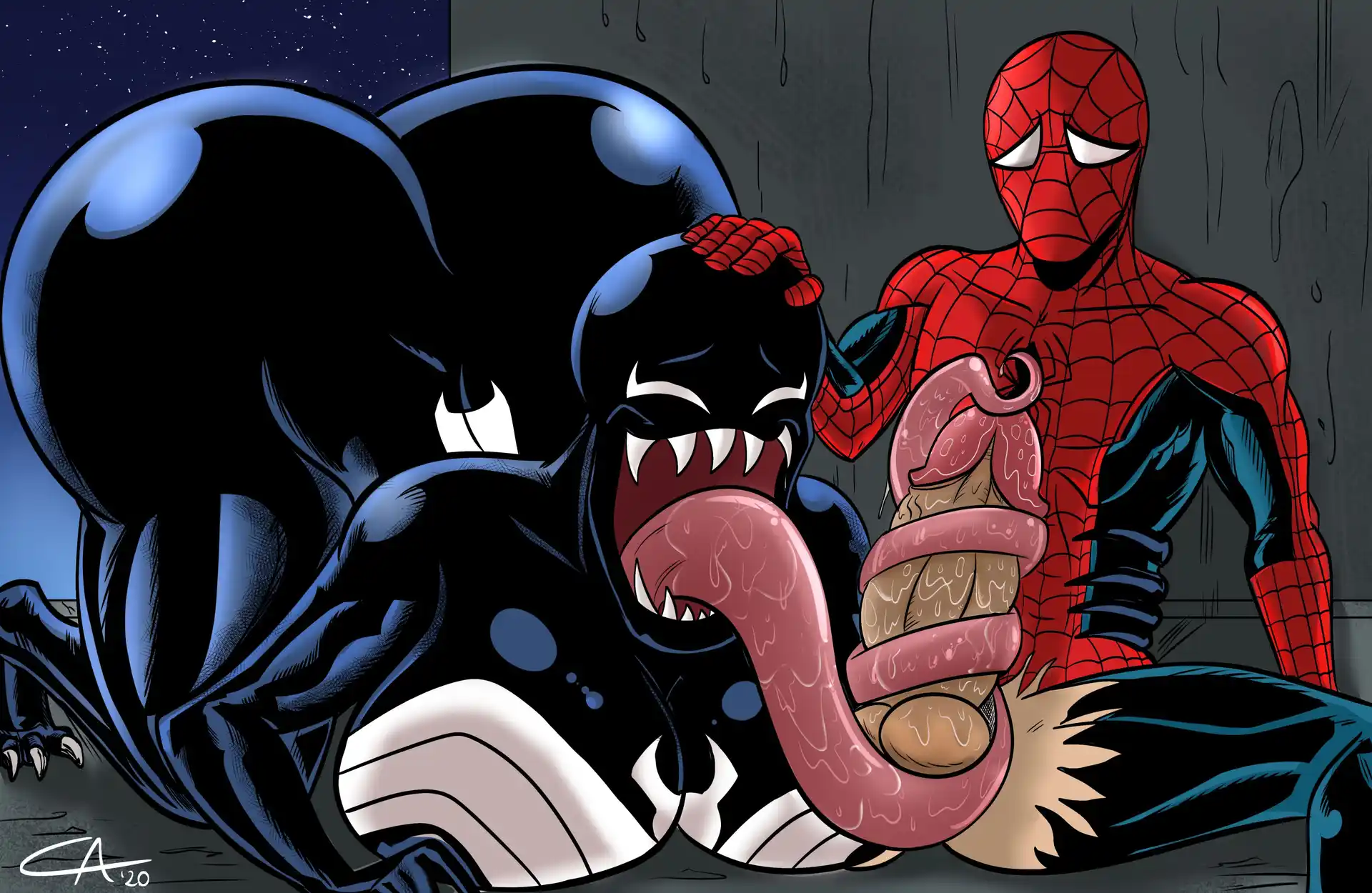 Extra Thicc Venom Extra Thicc Venom - (Spider-Man) [Ameizing Lewds] page 7