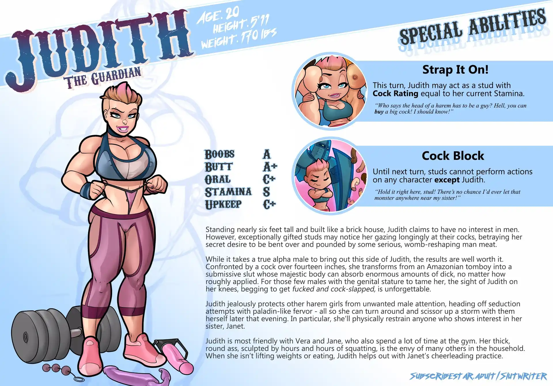My Mom And Sister Are Size Queen Sluts 1 . My Mom And Sister Are Size Queen Sluts - Character Sheets - page 11