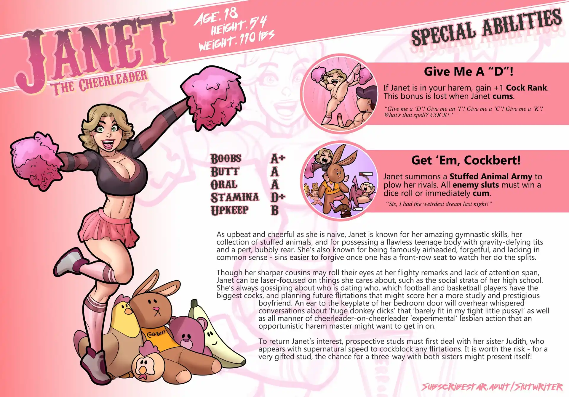 My Mom And Sister Are Size Queen Sluts 1 . My Mom And Sister Are Size Queen Sluts - Character Sheets - page 3