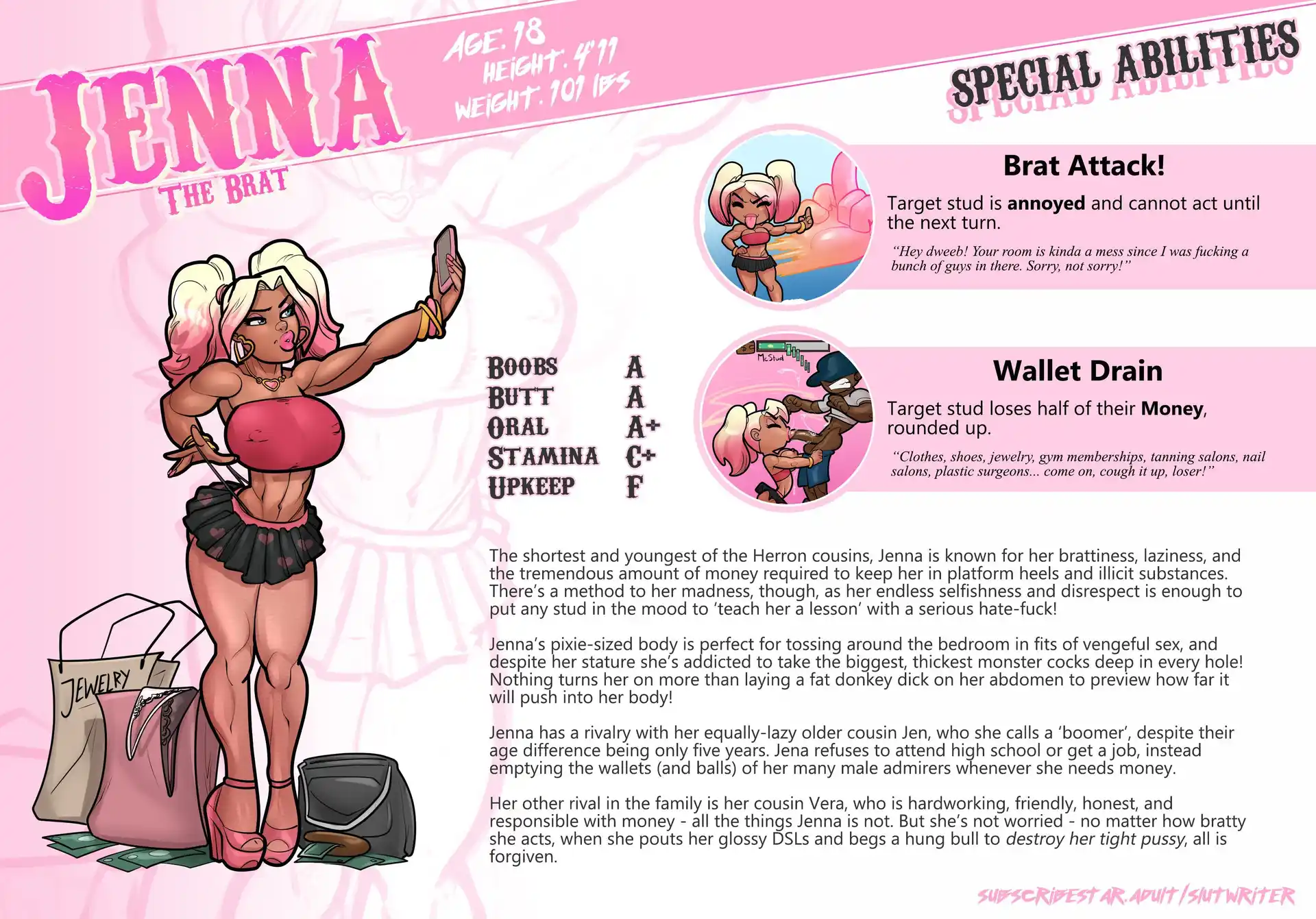 My Mom And Sister Are Size Queen Sluts 1 . My Mom And Sister Are Size Queen Sluts - Character Sheets - page 6