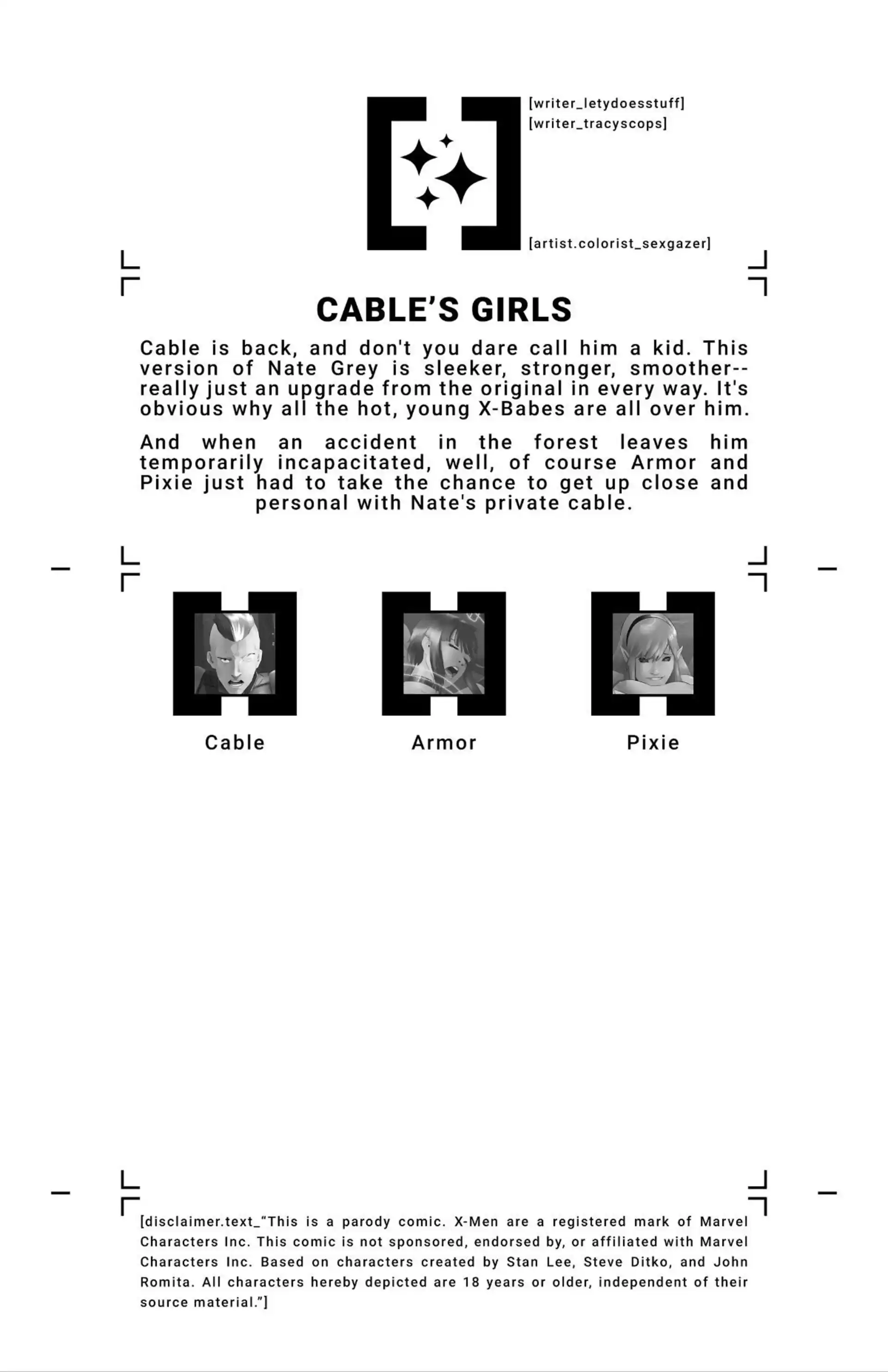 House Of XXX – Cable’s Girls House Of XXX - Cable's Girls - Chapter 1 (X-Men) page 2
