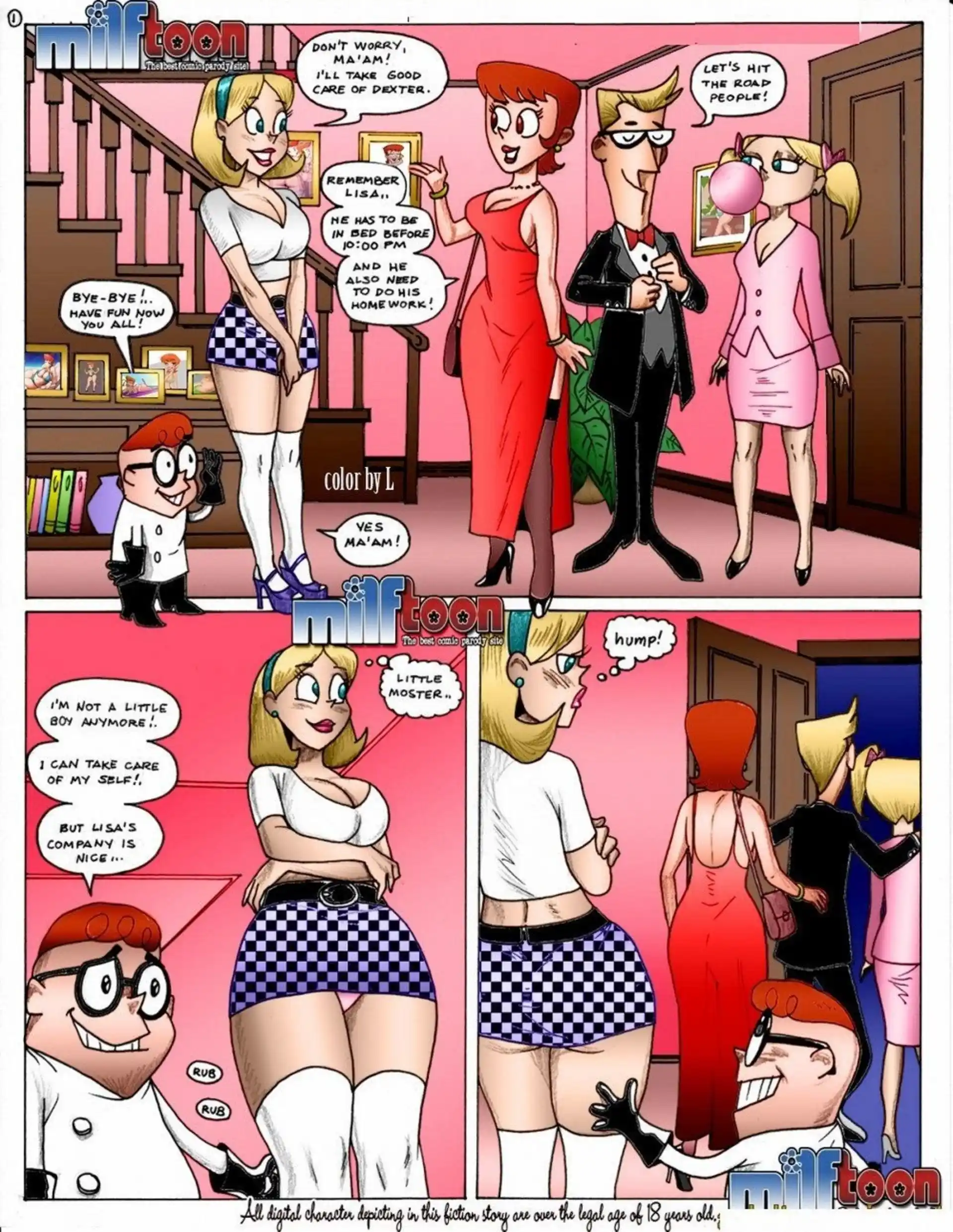 HOT Dixter’s Fap 5 . Dixter's Fap - Chapter 1 - Colored (Dexter's Laboratory) page 2