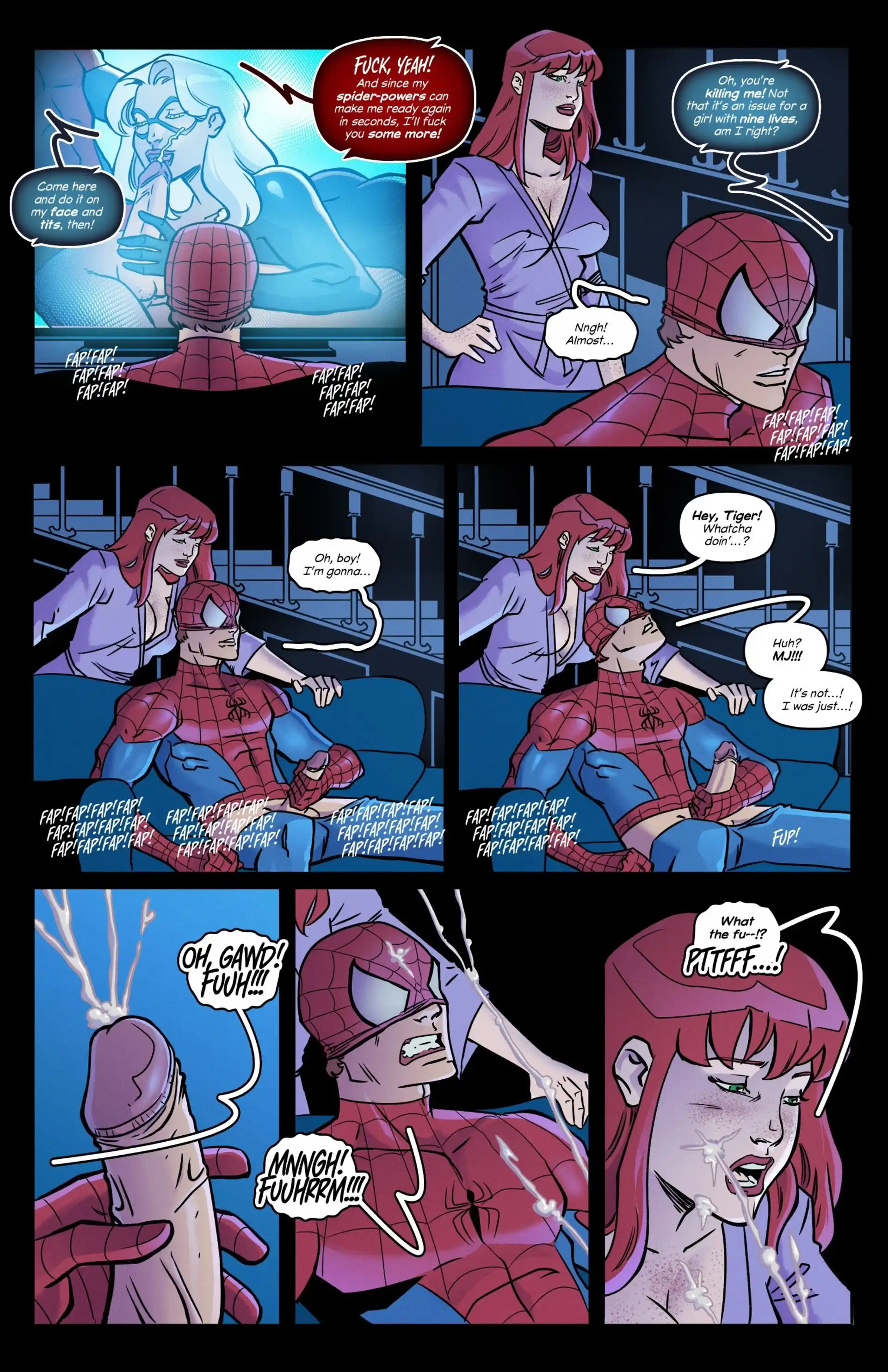 Late Hours Hornies Late Hours Hornies - Chapter 1 (Spider-Man) page 4