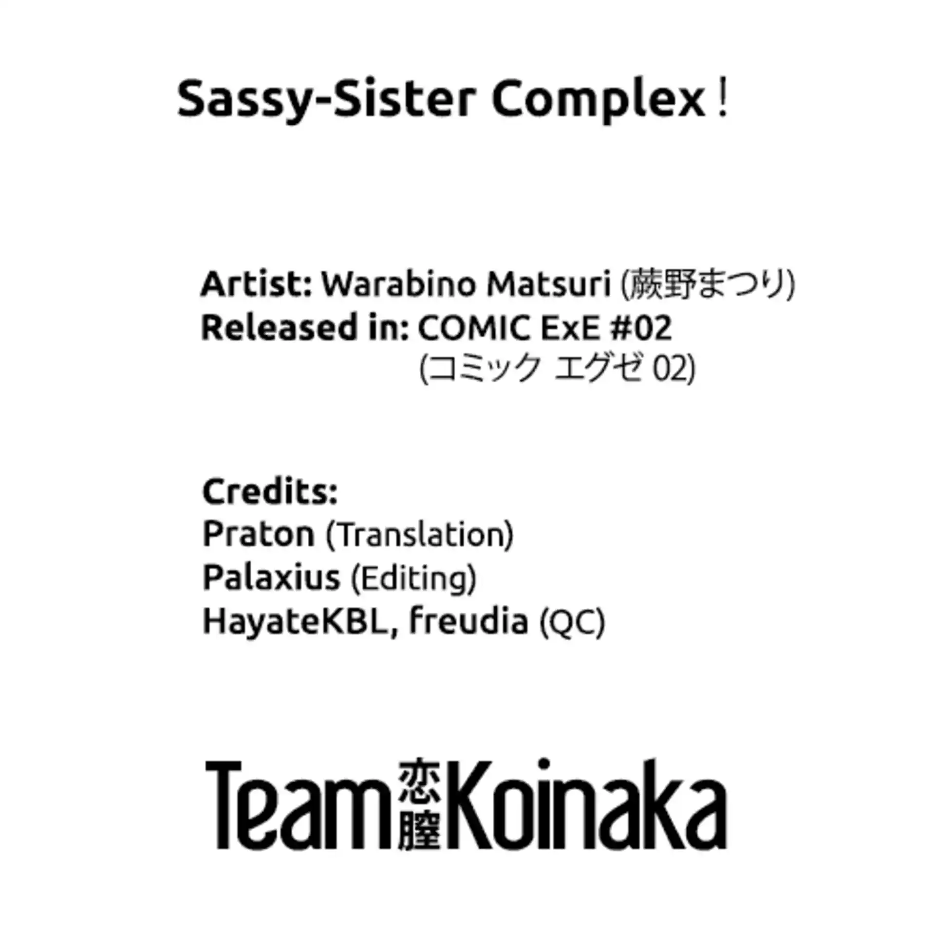 HOT Sassy-Sister Complex! Sassy-Sister Complex! - Chapter 1 page 9