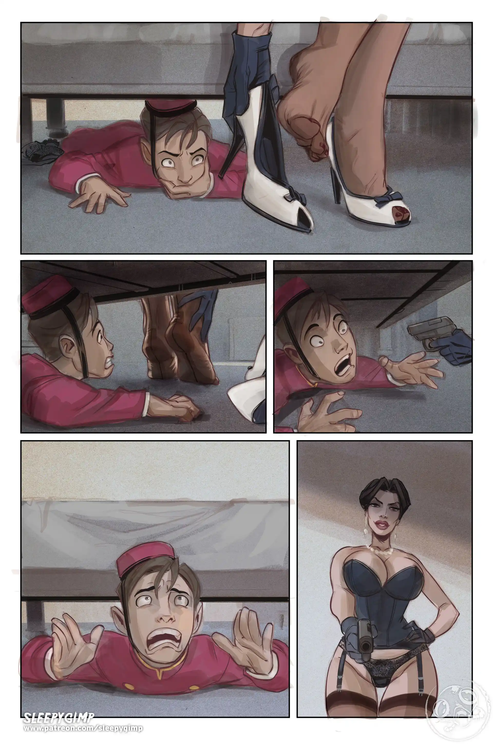 The Lady & The Bellhop 4 . The Lady & The Bellhop - Chapter 1 - Nylons - No Text page 3