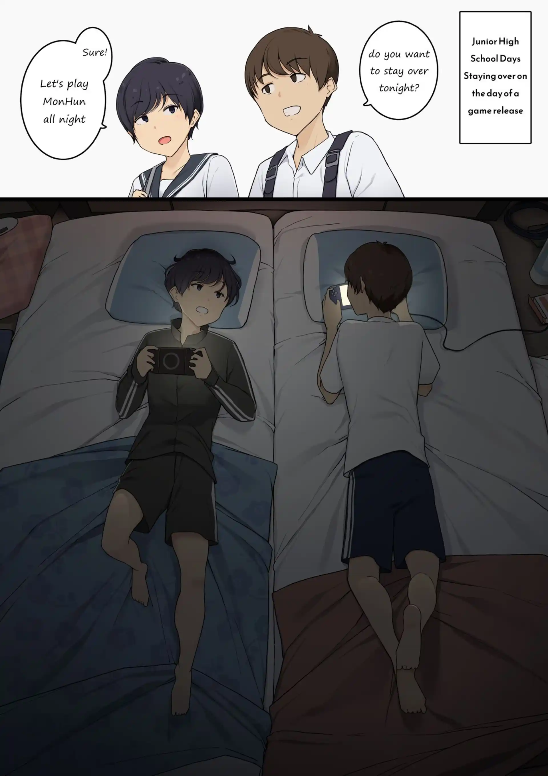 The day I recognized my childhood friend, who I used to treat like the same sex, as the opposite sex The day I recognized my childhood friend, who I used to treat like the same sex, as the opposite sex - Chapter 1 page 3