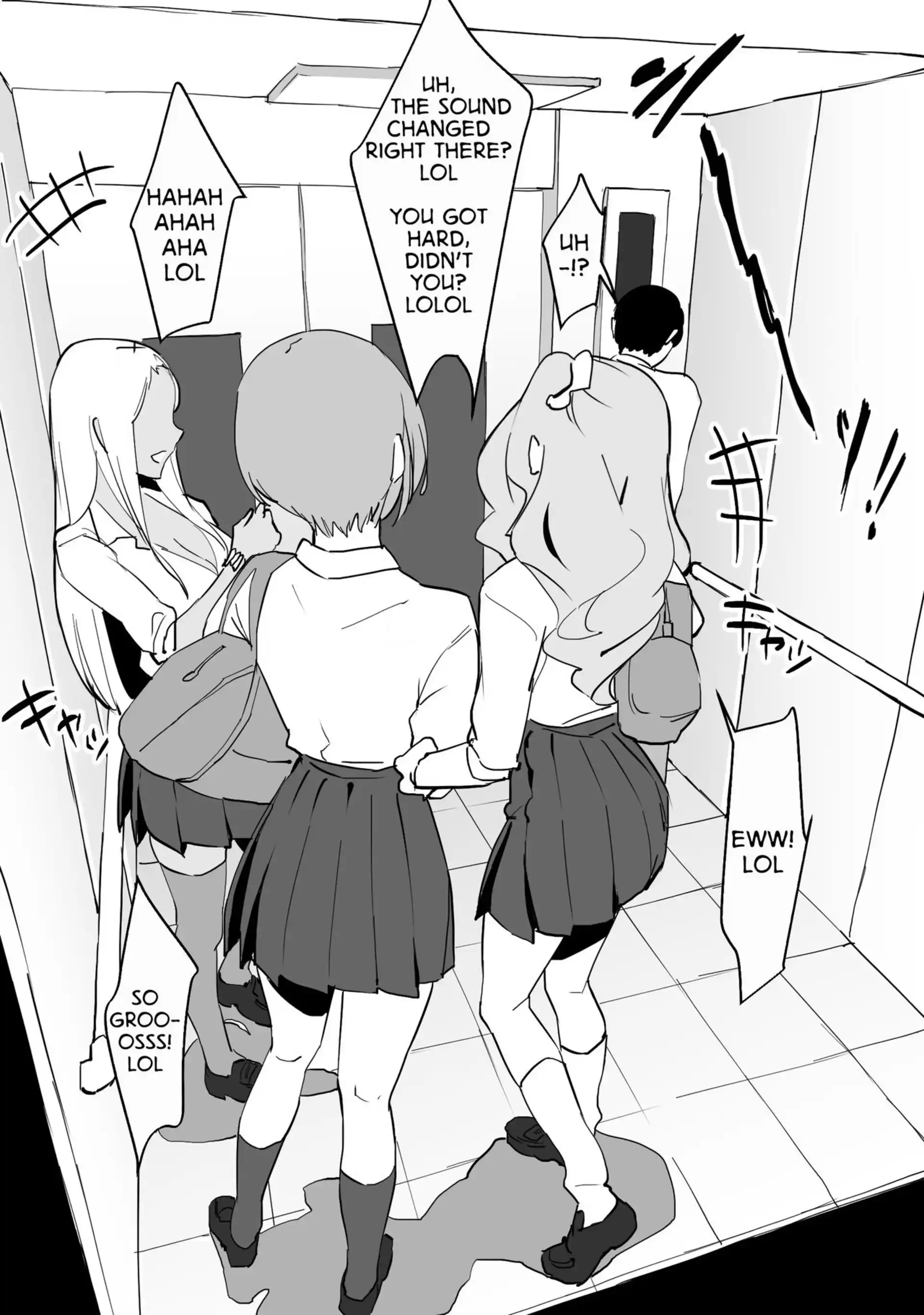 Trapped in an Elevator With a Bunch of Gals Trapped in an Elevator With a Bunch of Gals - Chapter 1 page 7