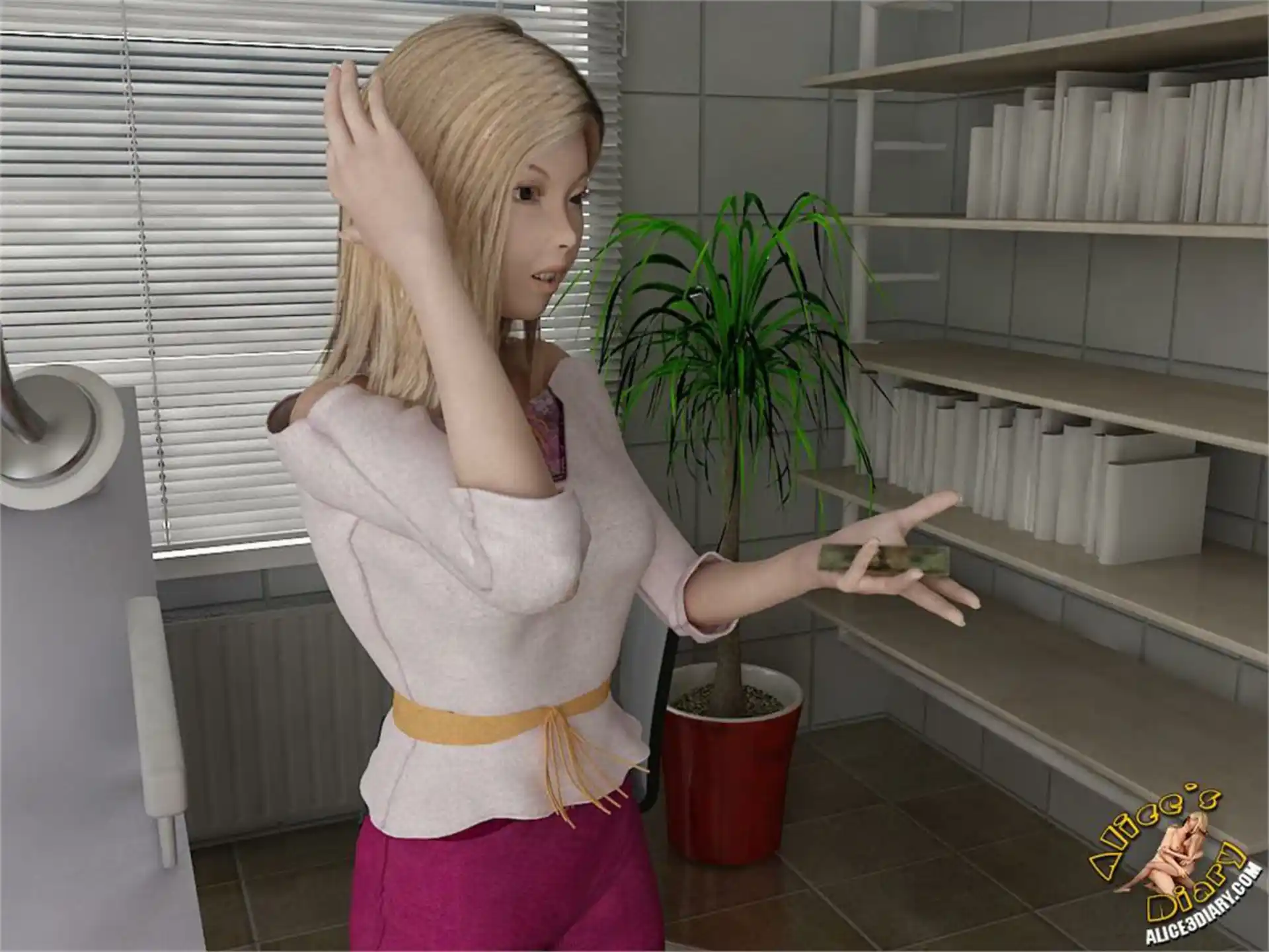 Alice’s Diary Chapter 14 Hot lesbian seduction in dentists office page 13